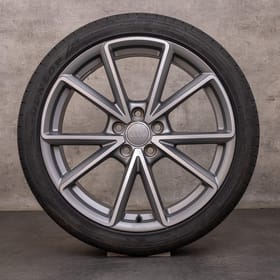 OEM Audi A4 S4 rims 19 inch B8 8K summer wheels 8K0601025CT titan