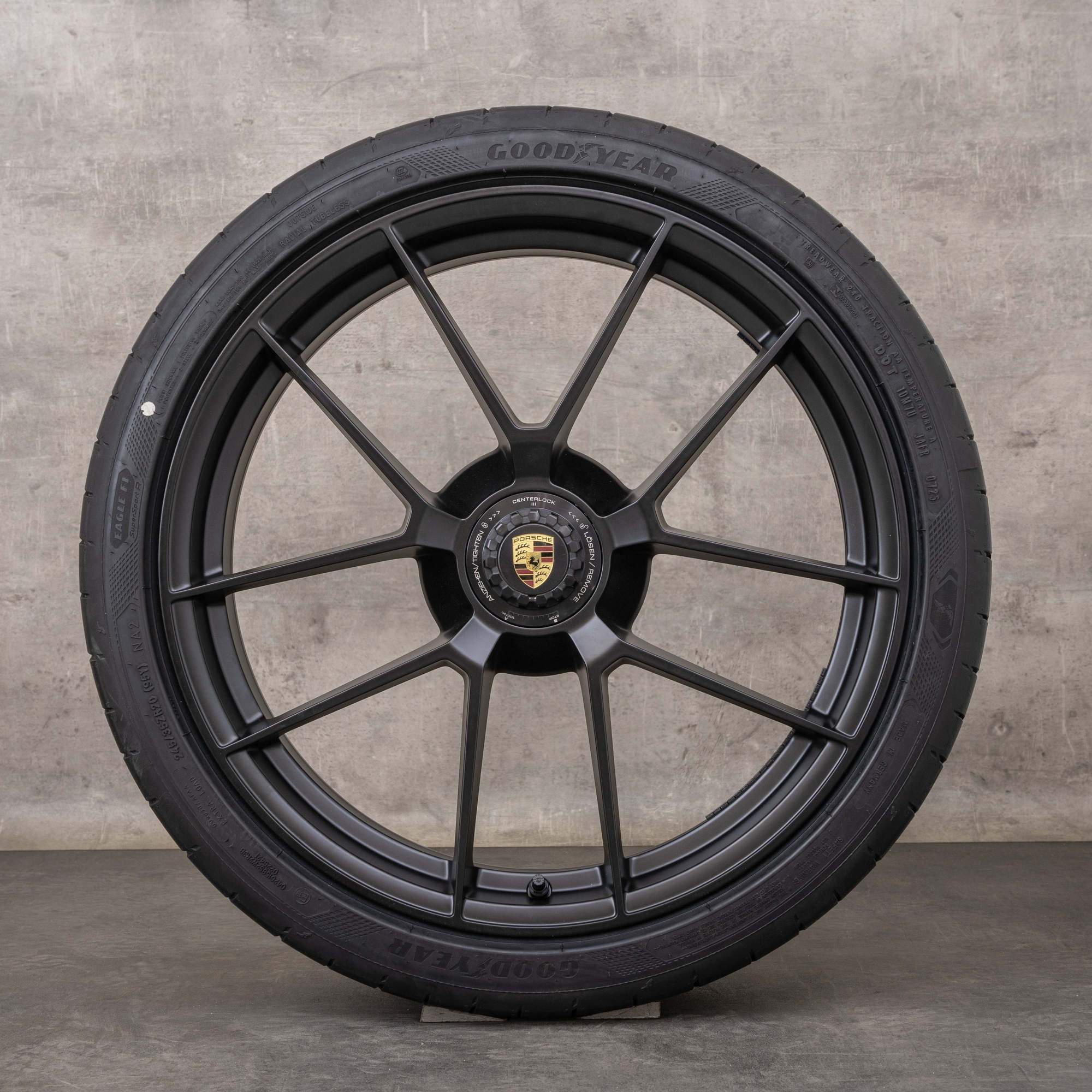 Originele Porsche 992 II velgen 20 21 inch Carrera GTS zomerwielen 992601025BT 992601025CA zwart mat NIEUW