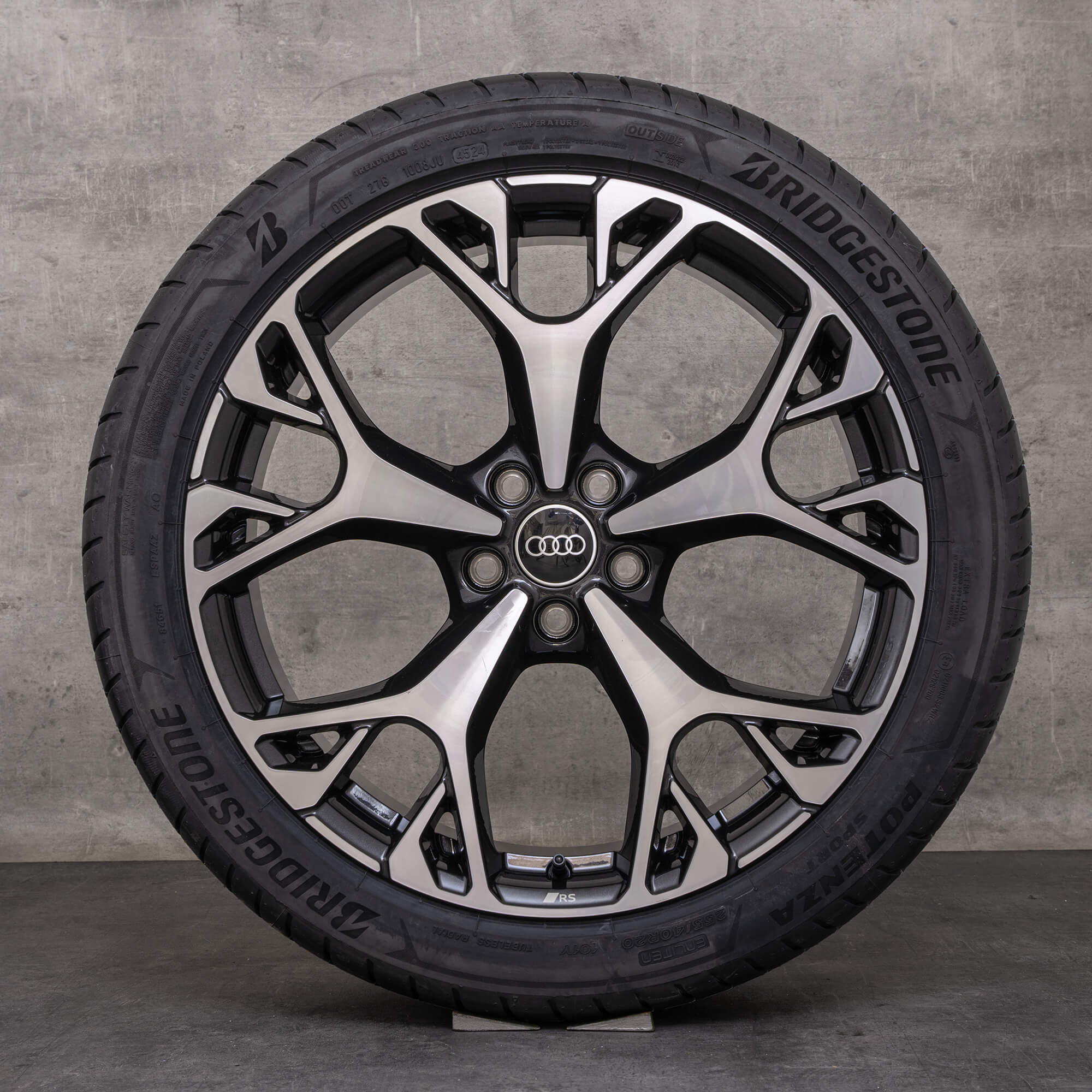 Alkuperäiset Audi A6 S6 vanteet 20 tuuman 4K C8 kesäpyörät 4P0601025L musta kiillotettu UUTUUS