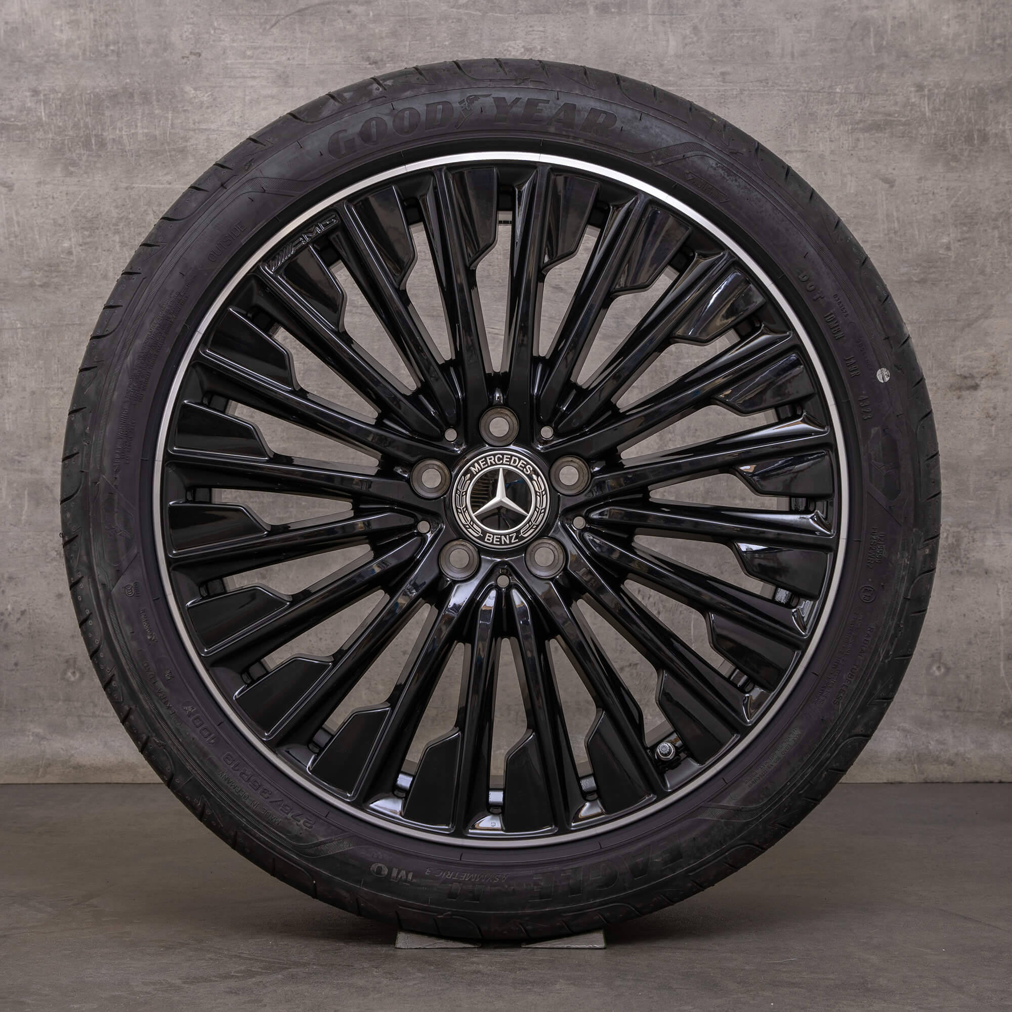 Llantas originales Mercedes Benz CLE AMG de 19 pulgadas C236 A236 neumáticos verano A2364011900 A2364012000 negro brillante torneado