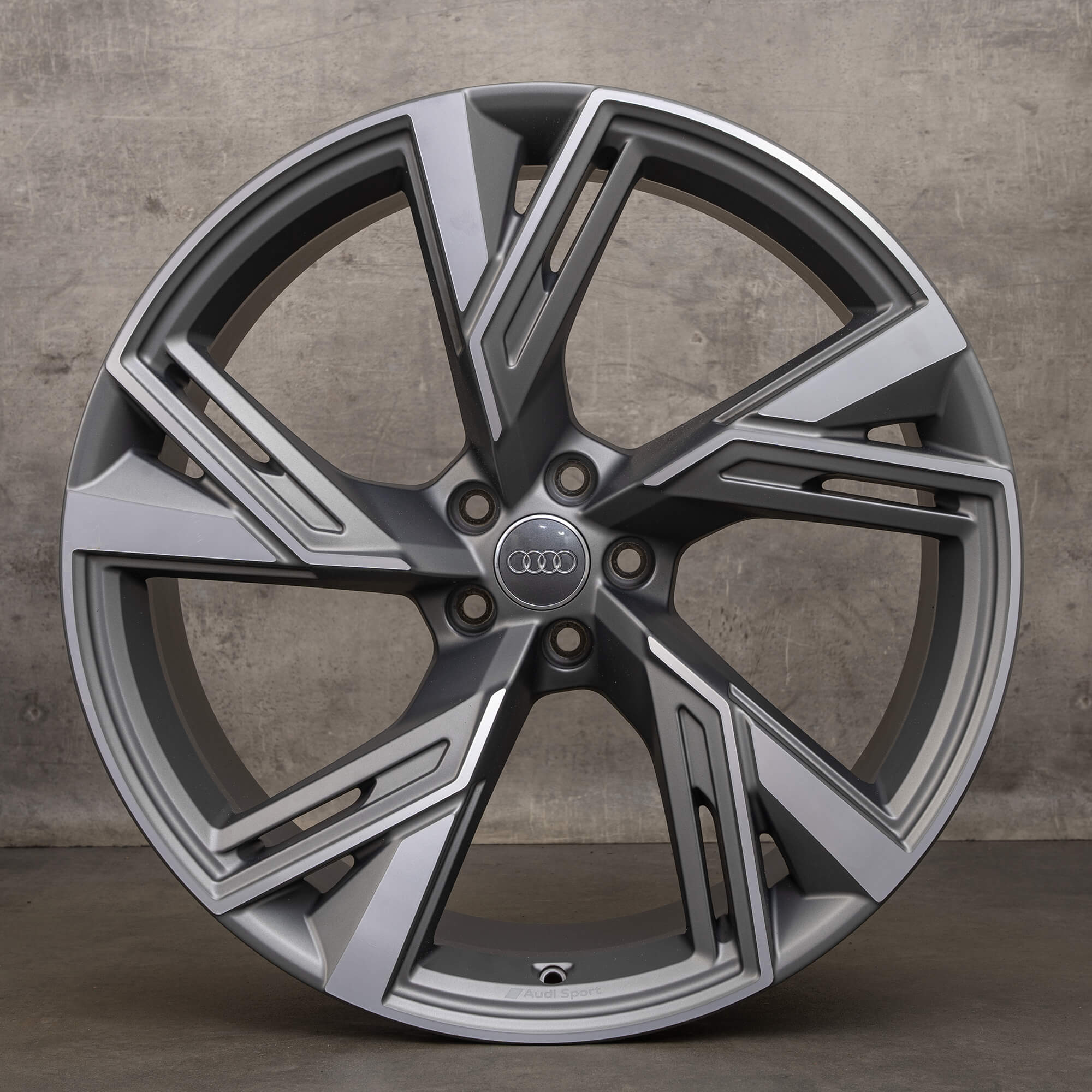Original Audi RS6 RS7 4K C8 22 inch rims 4K0601025S 5-arm trapeze design