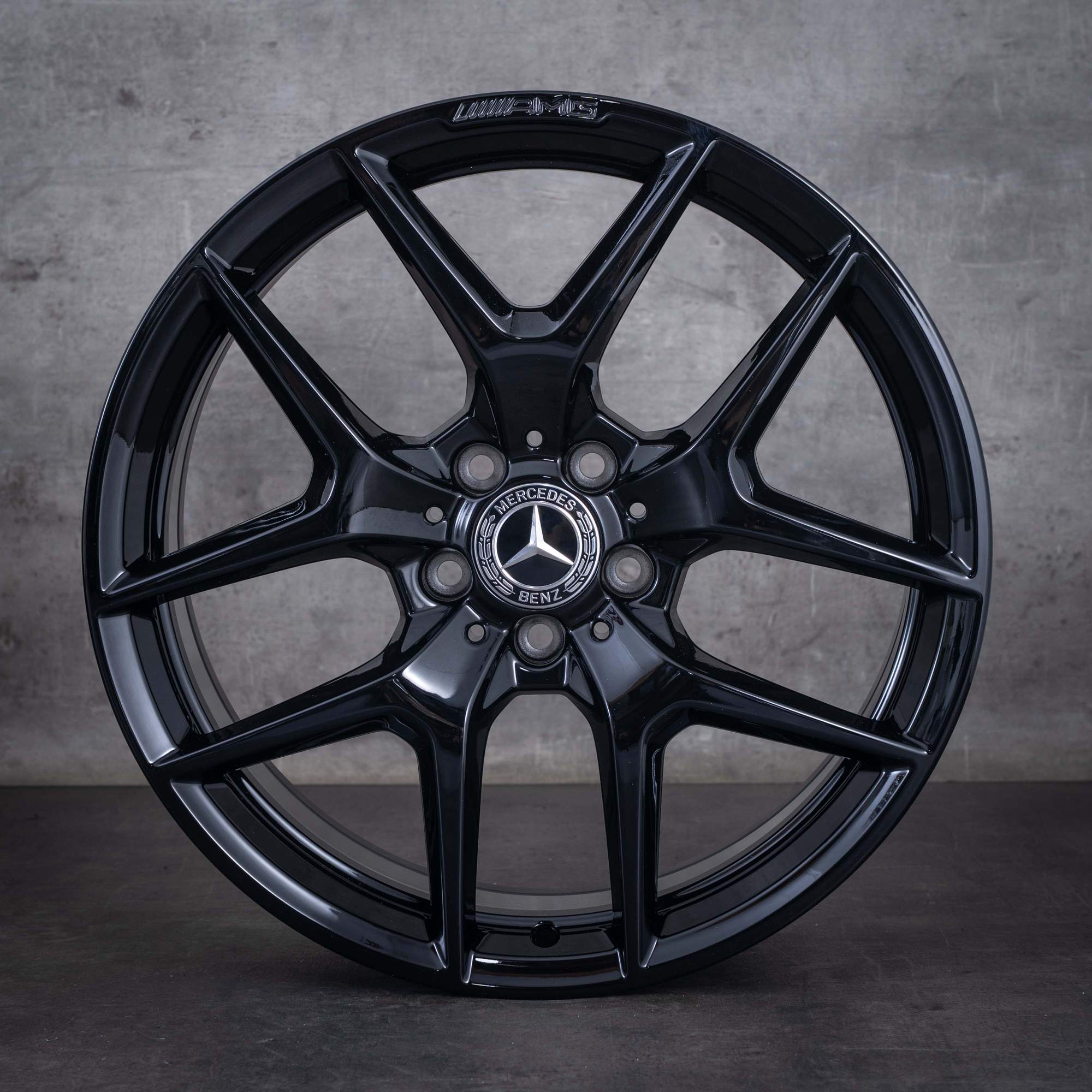 Original Mercedes Benz AMG GT Felgen 19 Zoll C190 R190 A1904010300 A1904010400 schwarz glanz