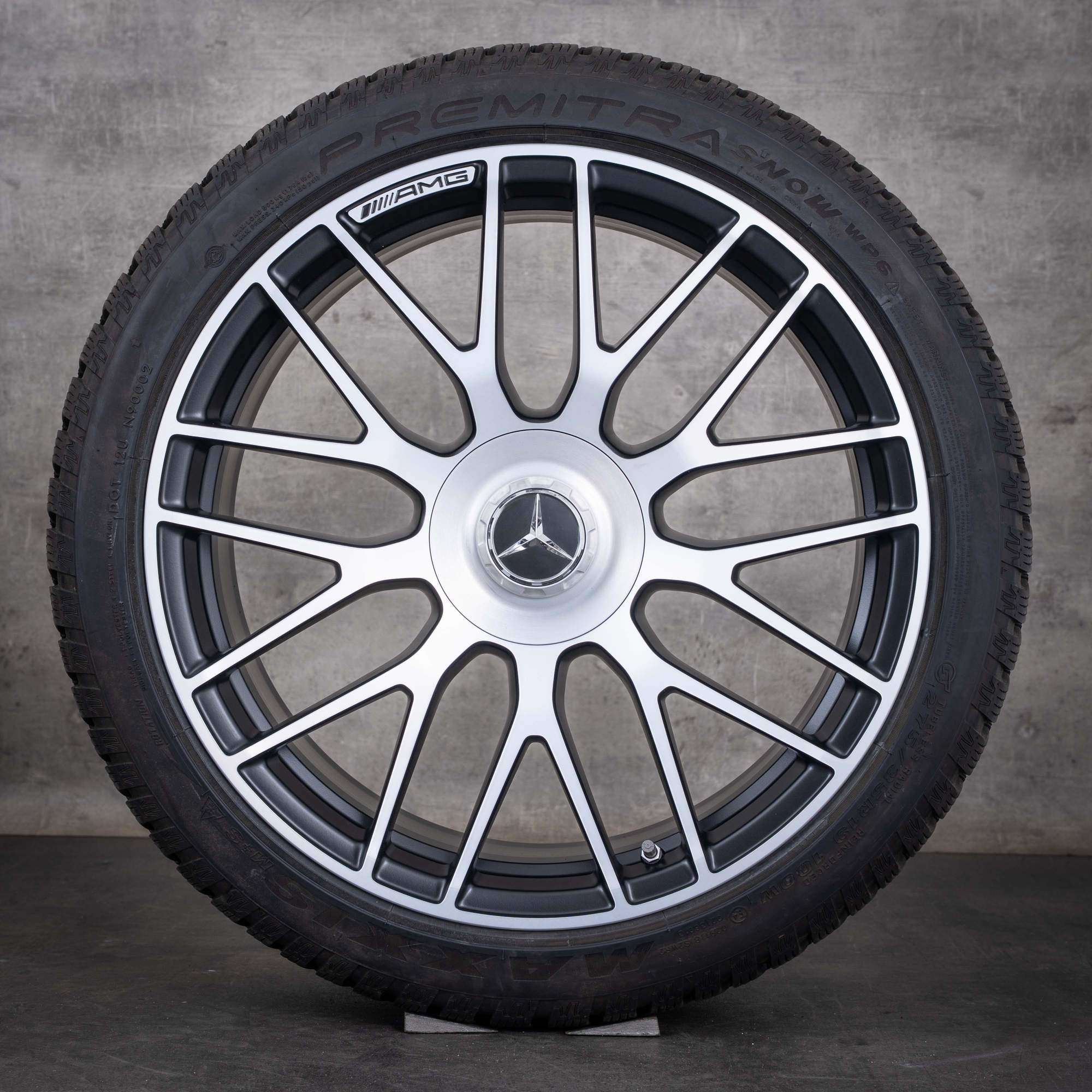 OEM Mercedes Benz C-Class C63 & S AMG rims 19 inch W205 S205 summer wheels A2054011700 A2054011800 black matt polisched NEW