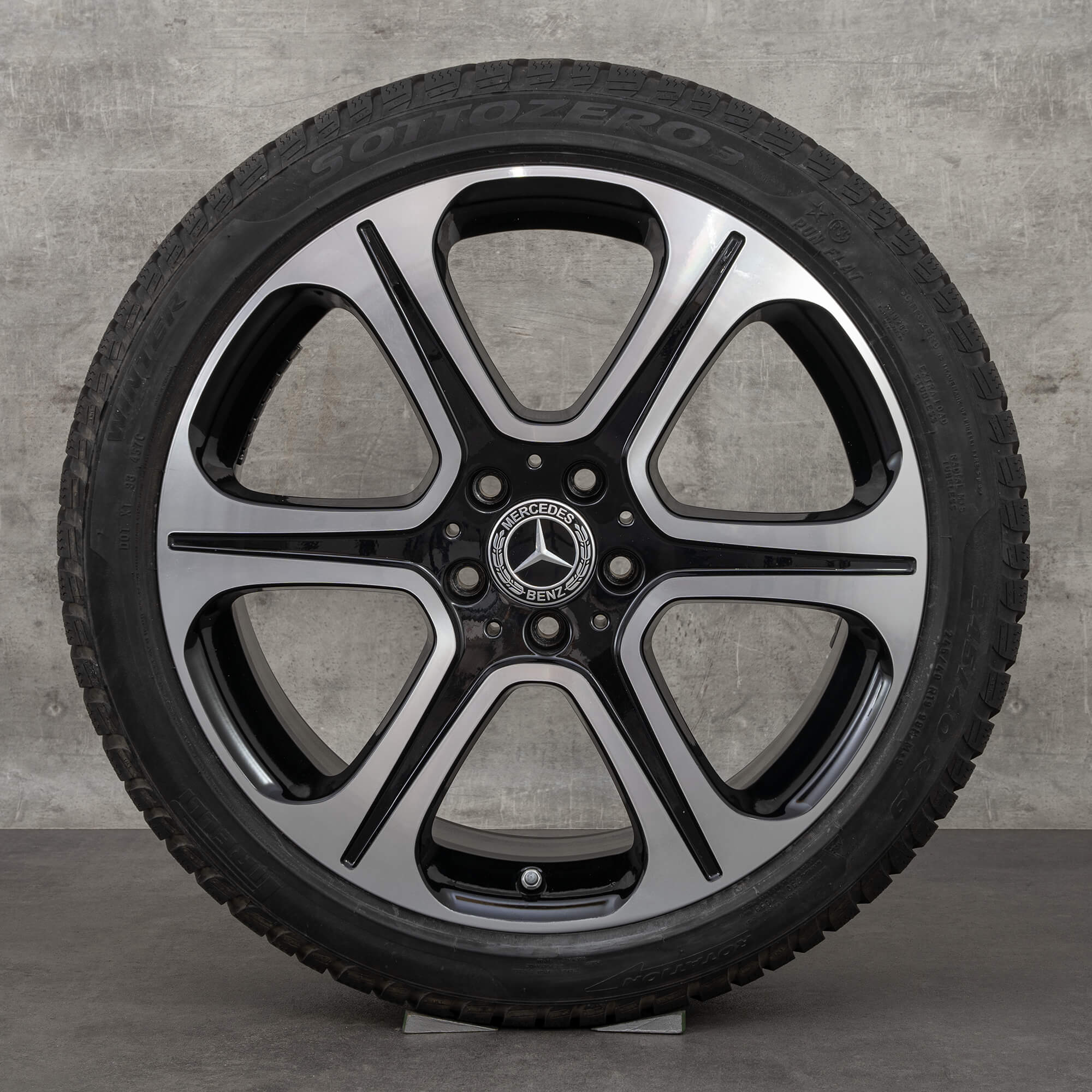 Orijinal Mercedes Benz E-Serisi kış jantları 19 inç W213 S213 C238 A238 jantlar A2134013400 A2134013500 siyah parlak tornalı