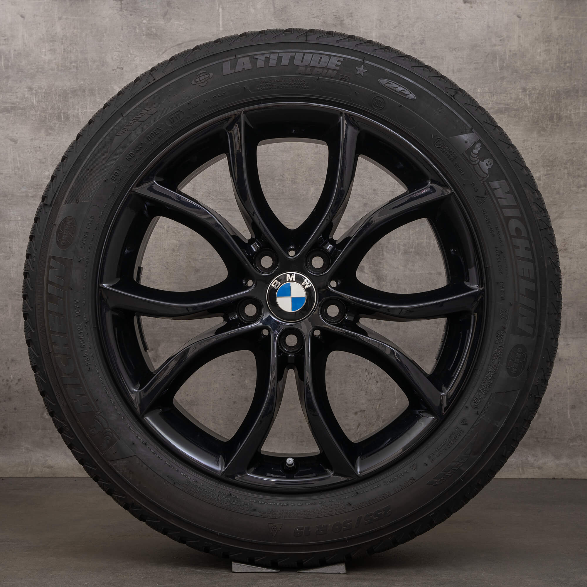 BMW X6 F16 19 Zoll Felgen Winterräder Winterreifen 594 6858872 6858873 schwarz