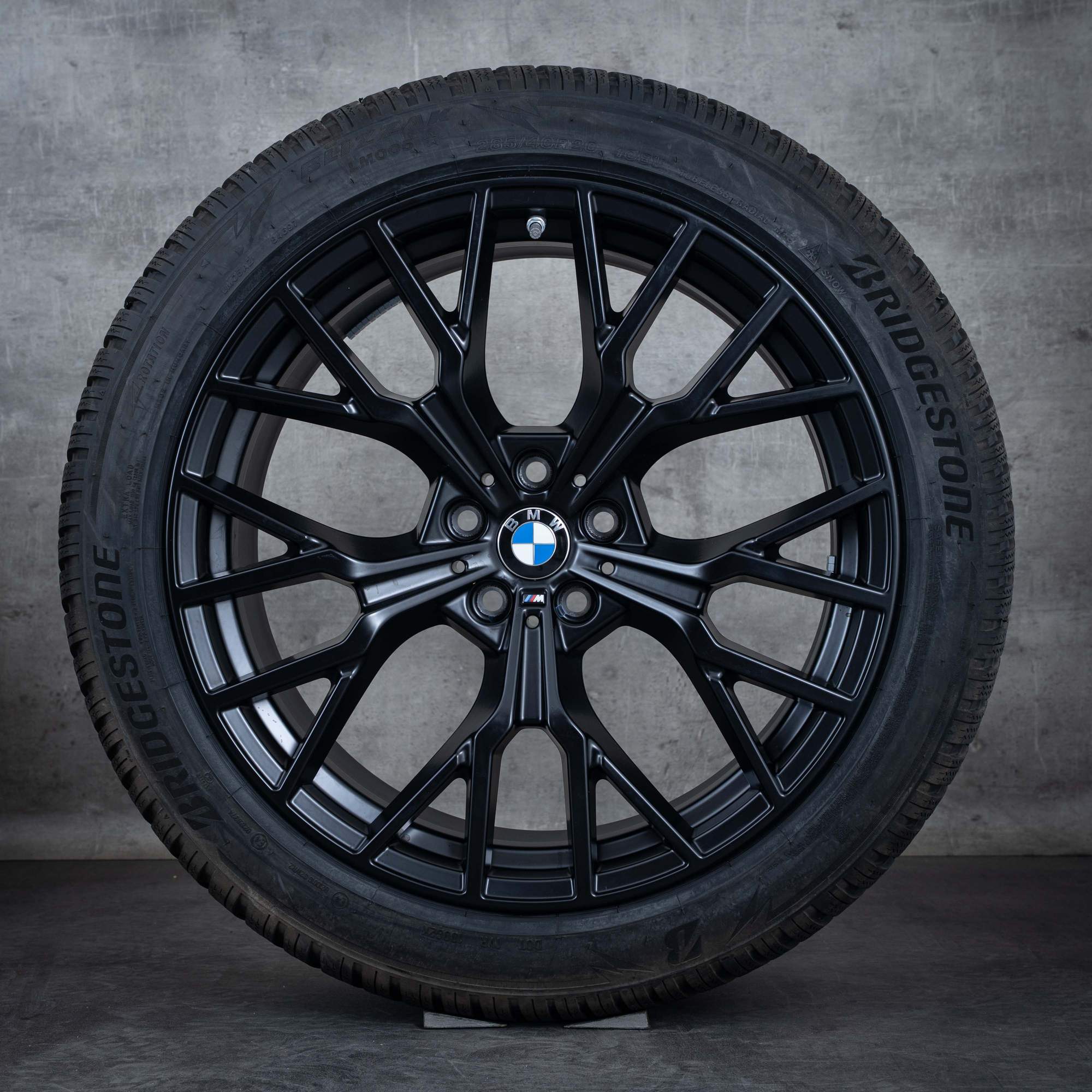 Oryginalne koła zimowe BMW serii 7 i7 X3 20 cali G70 G45 felgi stylizacja 911 M 5A19DF8 5A19DF9 jet black matt