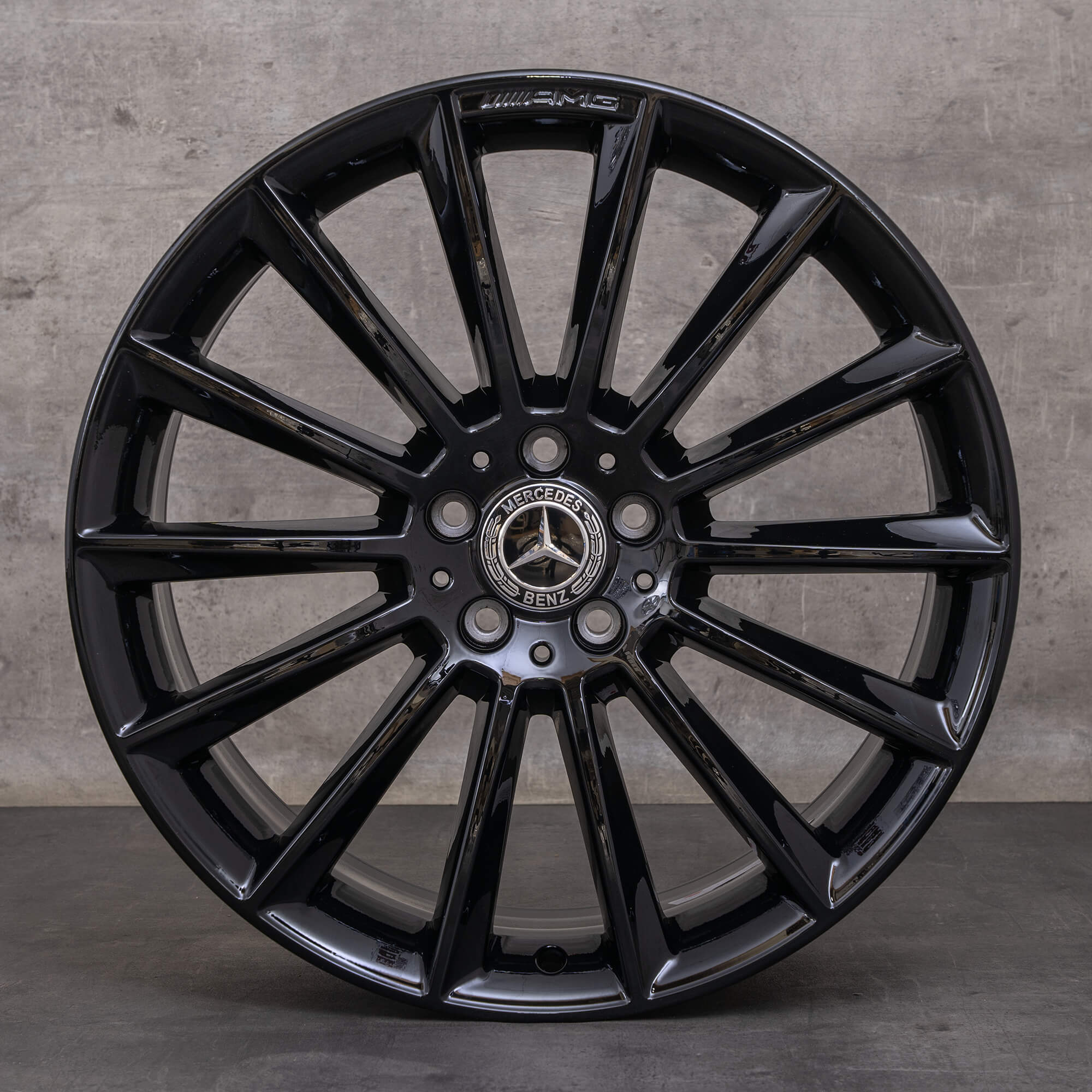 Orijinal Mercedes Benz E-Serisi AMG jantlar 20 inç W213 S213 C238 A238 A2134012200 A2134012300 siyah parlak