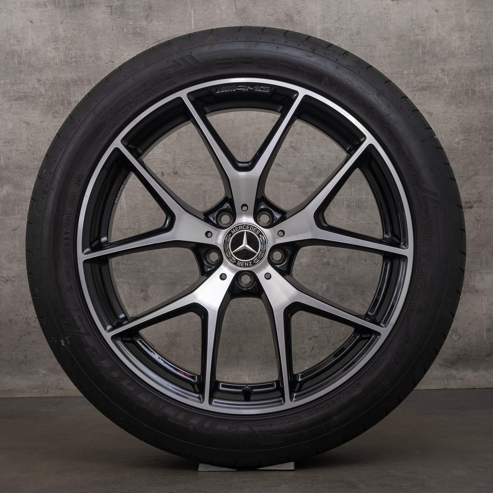 Genuine Mercedes Benz GLC & 43 AMG ruote 20 pollici X253 C253 estive A2534015500 A2534015600 nero lucido girato