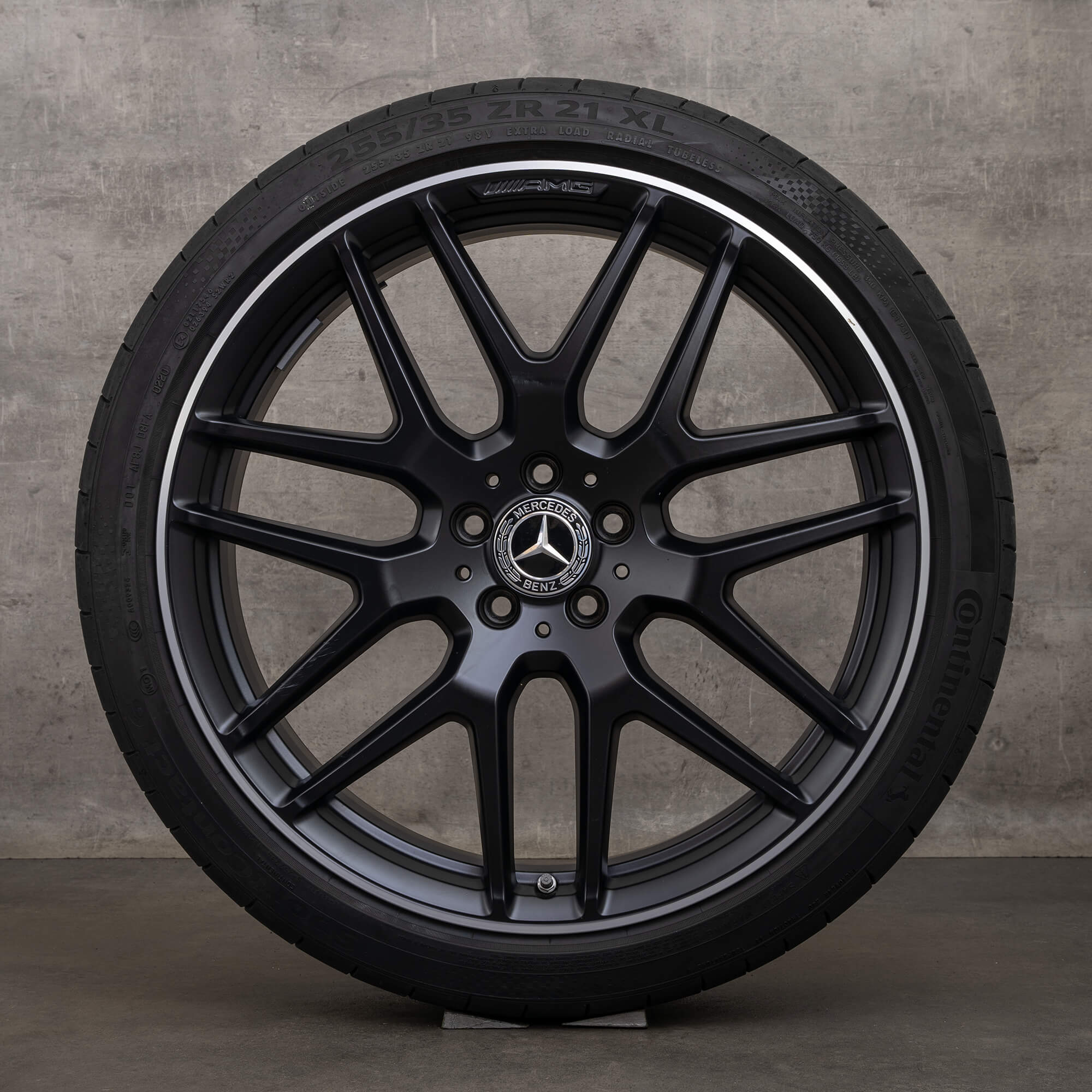 Oryginał Mercedes Benz GLA GLB AMG 35 45 felgi 21 cali H247 X247 koła letnie A2474012300 czarny satyna Polerowane