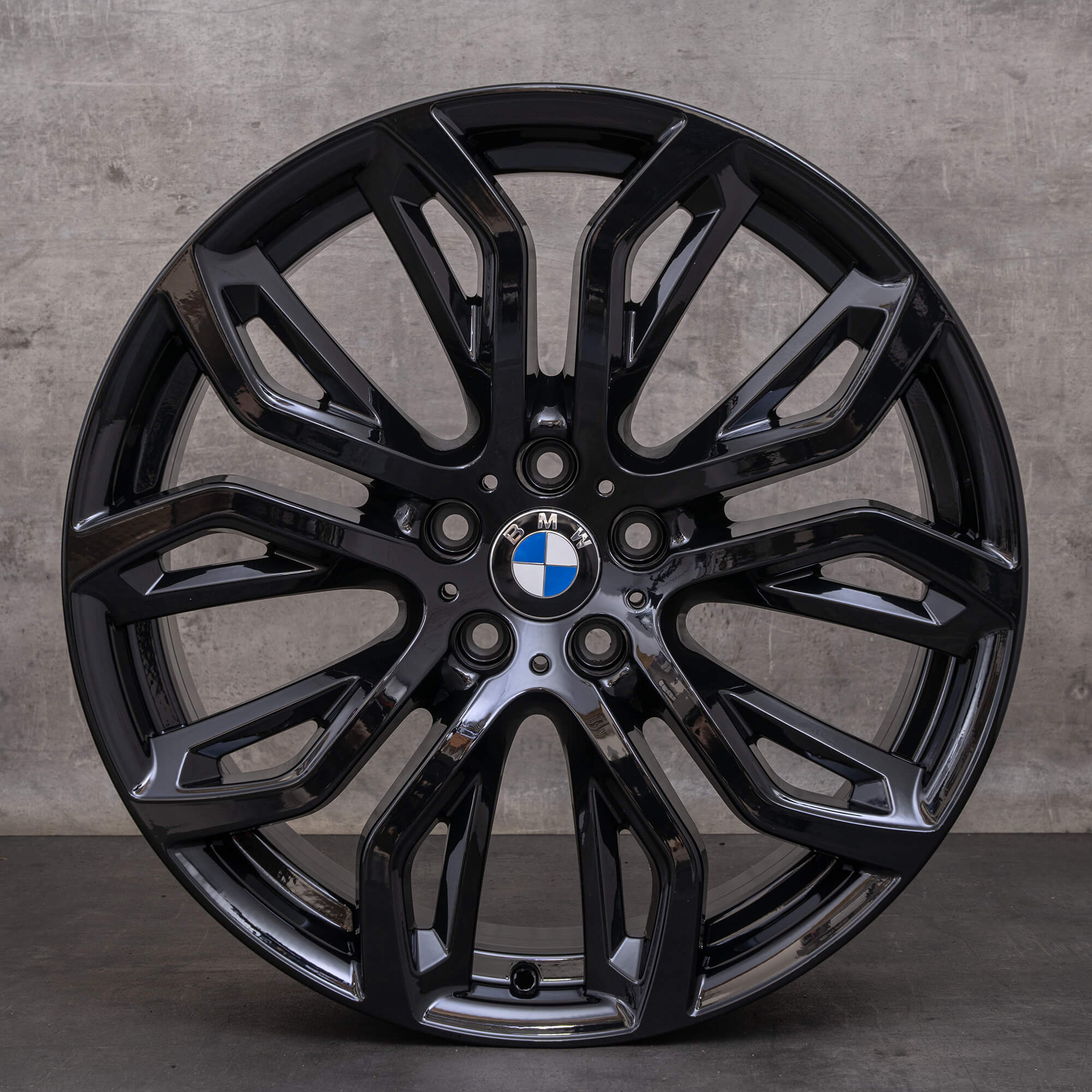 Jantes d'origine BMW X5M X6 X6M 21 pouces E70 E71Styling 375 M 6796149 6796151 noir tourné brillant
