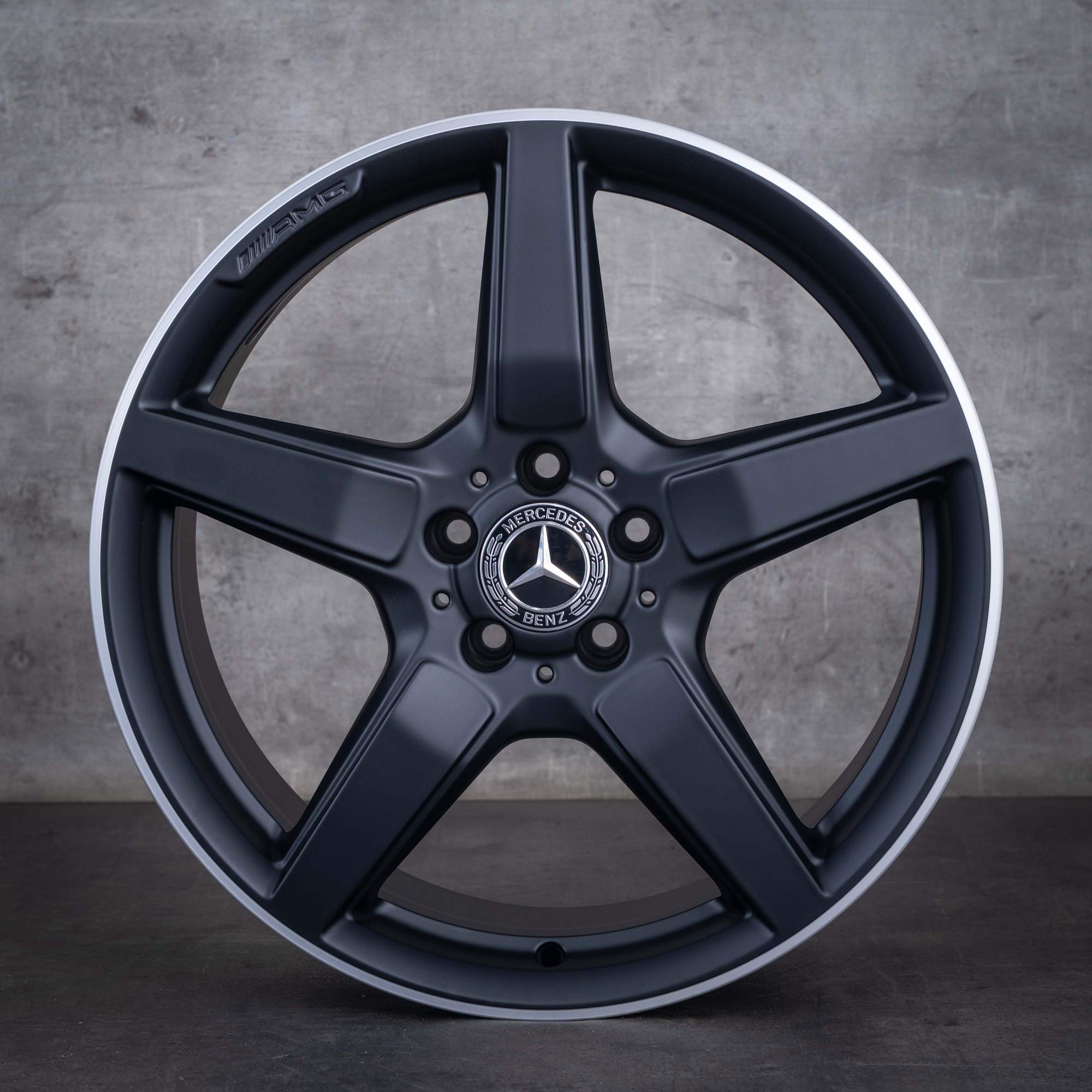 Jante originale Mercedes-Benz CLS AMG de 19 inci C218 X218 A2184011602 A2184011702 negru mat marginea diamantată NOI