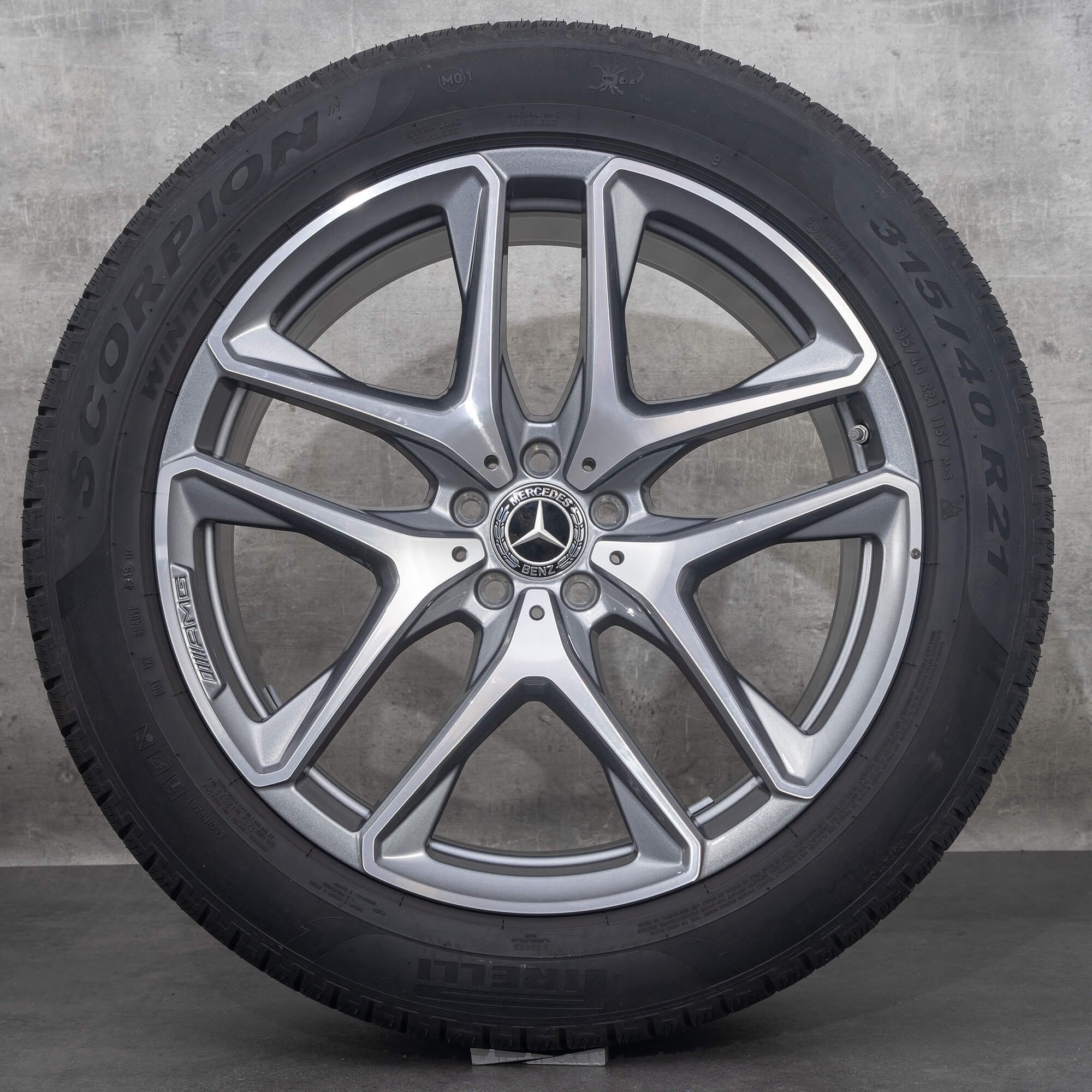 Originale AMG Mercedes Benz GLE 53 63 21 tommer vinterdæk