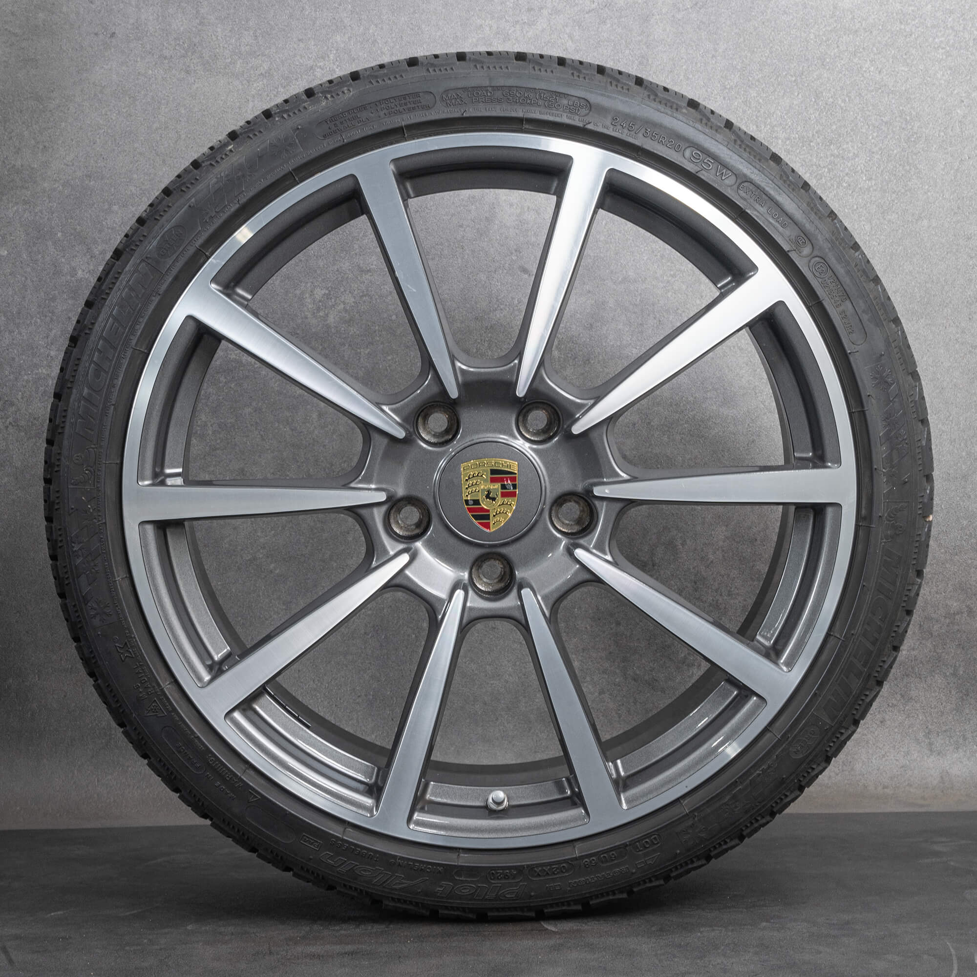 Cerchi originali Porsche 991 II da 20 pollici C4 Classic Winterrder pneumatici invernali