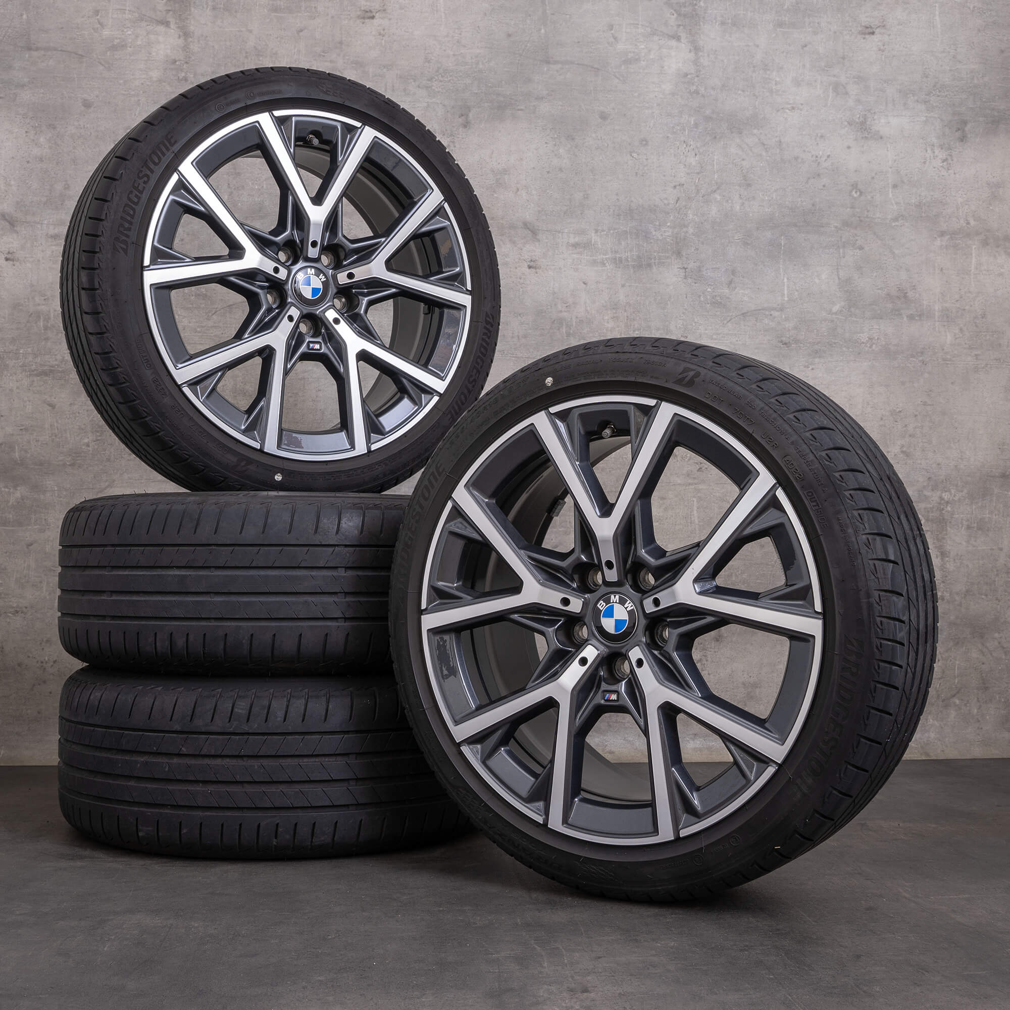 Originální disky na auto BMW řady 1 2 18 palců F40 F44 Gran Coupé letní kola styling 553 M 8092355 orbit šedá lesklá soustružená