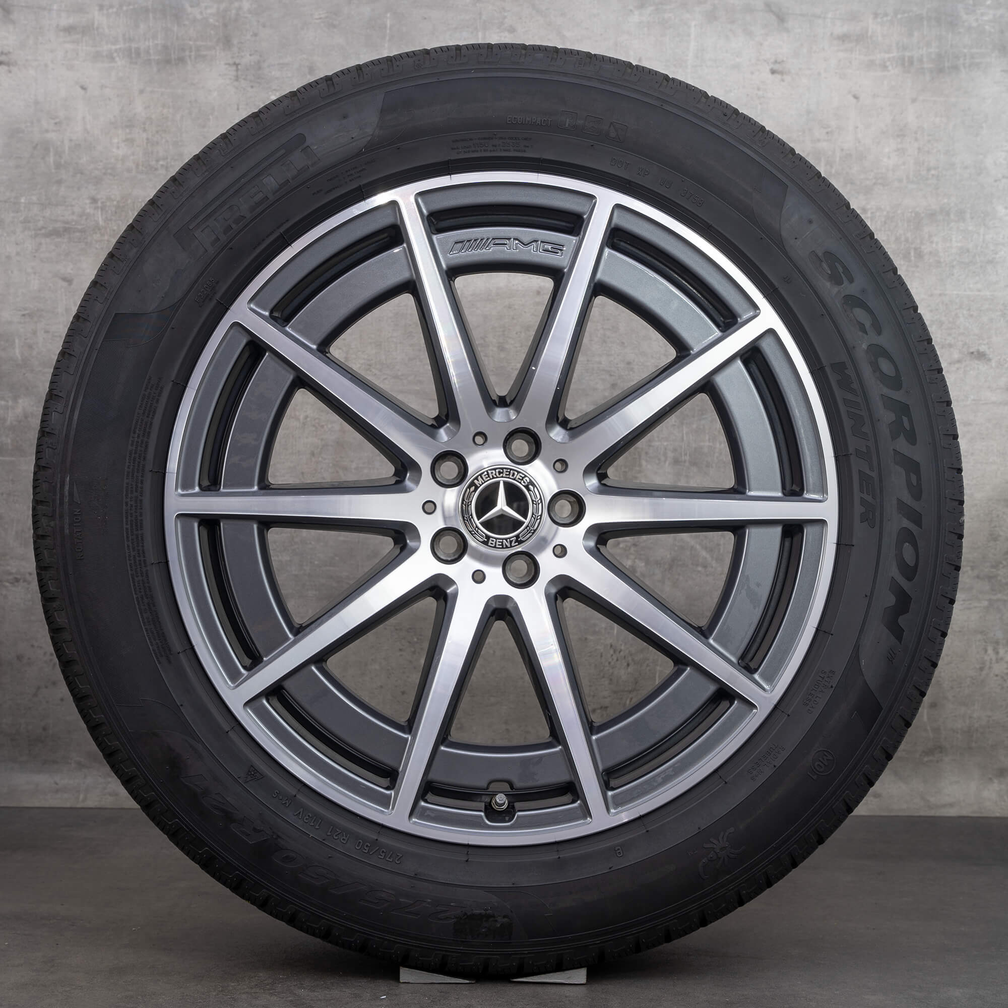 AMG 21 inch Mercedes Benz rims GLS 63 X167 winter tires wheels 
