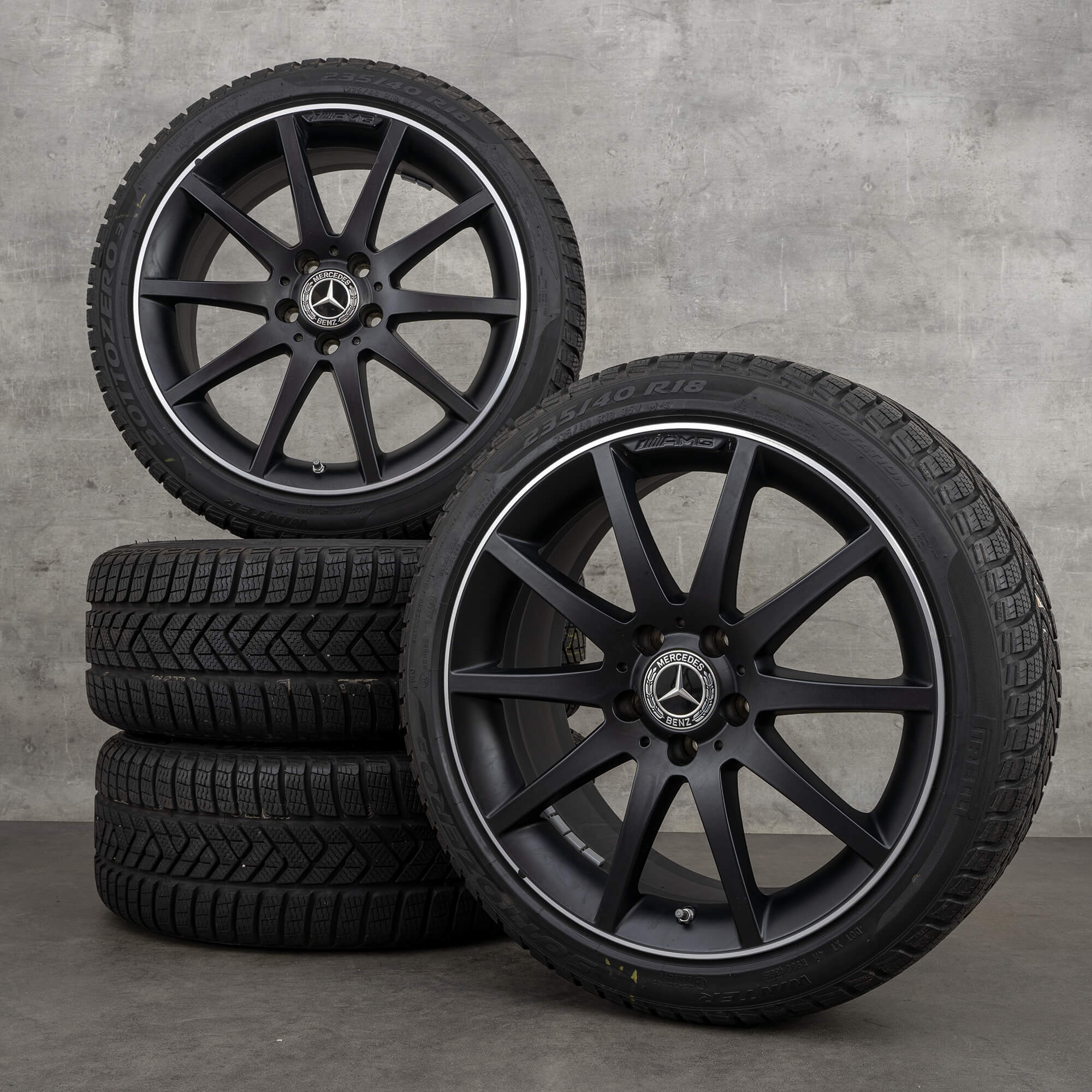 AMG Mercerdes 18 palcové ráfky SLK 55 SLC 43 R172 zimní pneumatiky kola