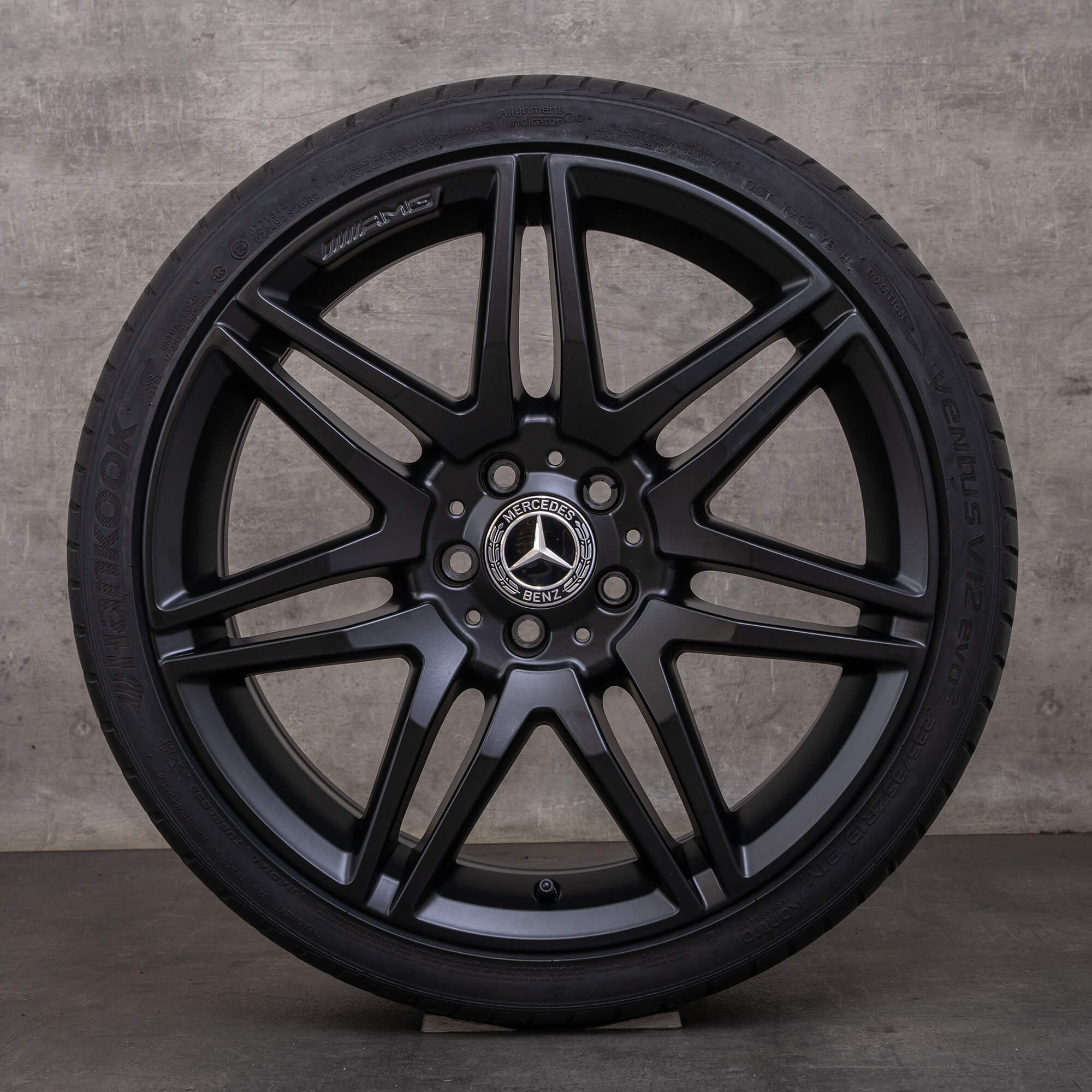 Orijinal Mercedes Benz E-Serisi jantlar 19 inç C207 A207 yaz jant lastik A2124011900 siyah mat