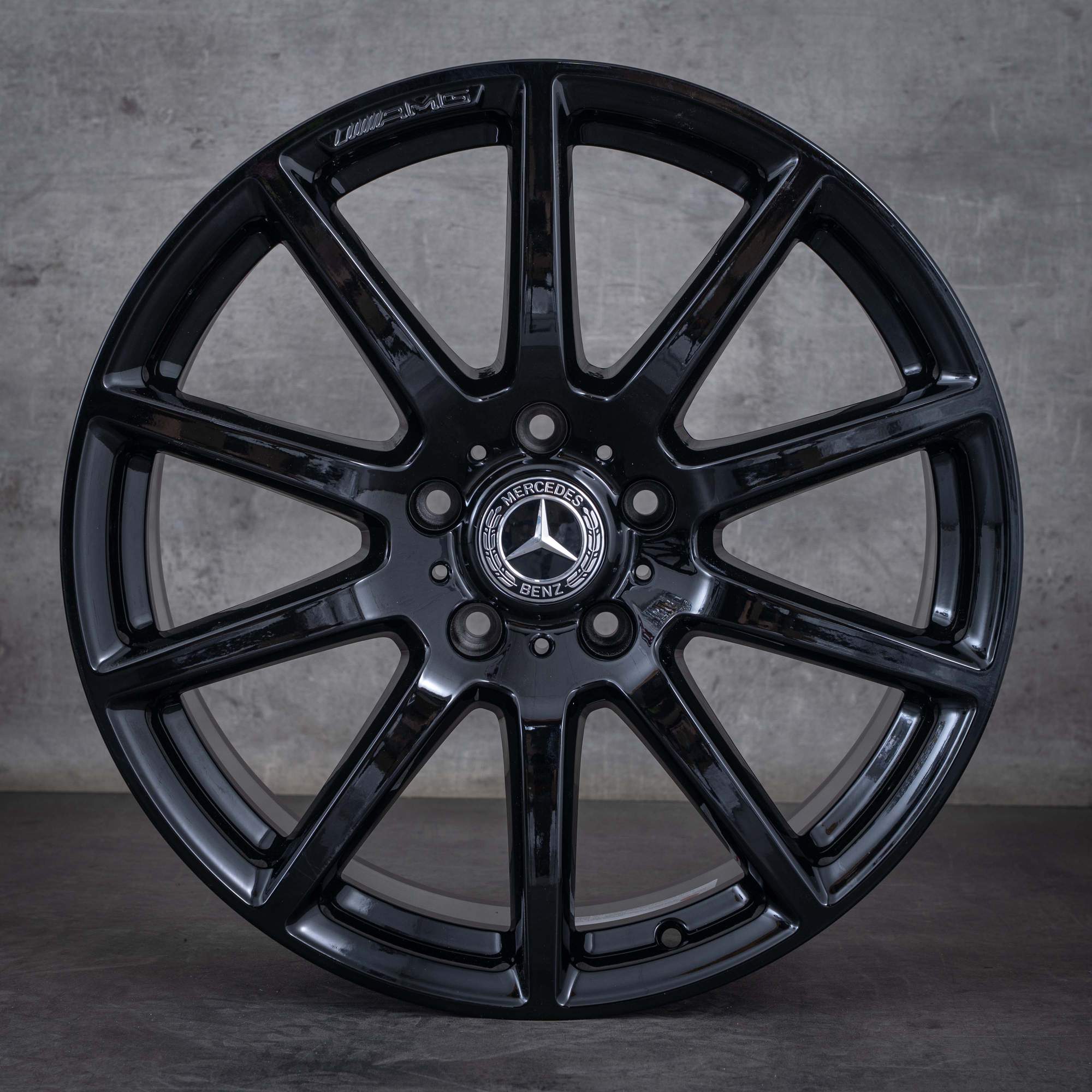 Alkuperäiset Mercedes Benz G-sarjan G63 AMG-vanteet 20 tuuman W463A W465 A4634011800 musta kiiltävä