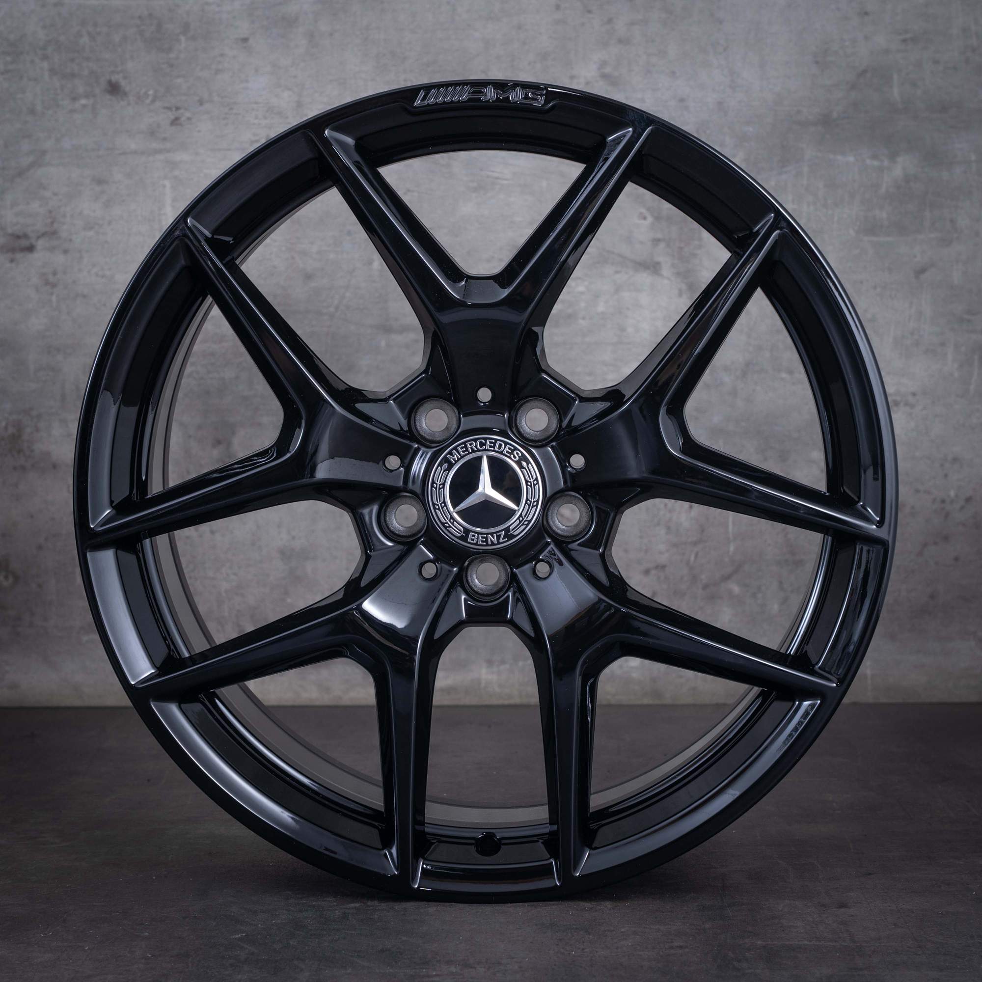 Original Mercedes Benz AMG GT Felgen 19 Zoll C190 R190 A1904010300 A1904010400 schwarz glanz