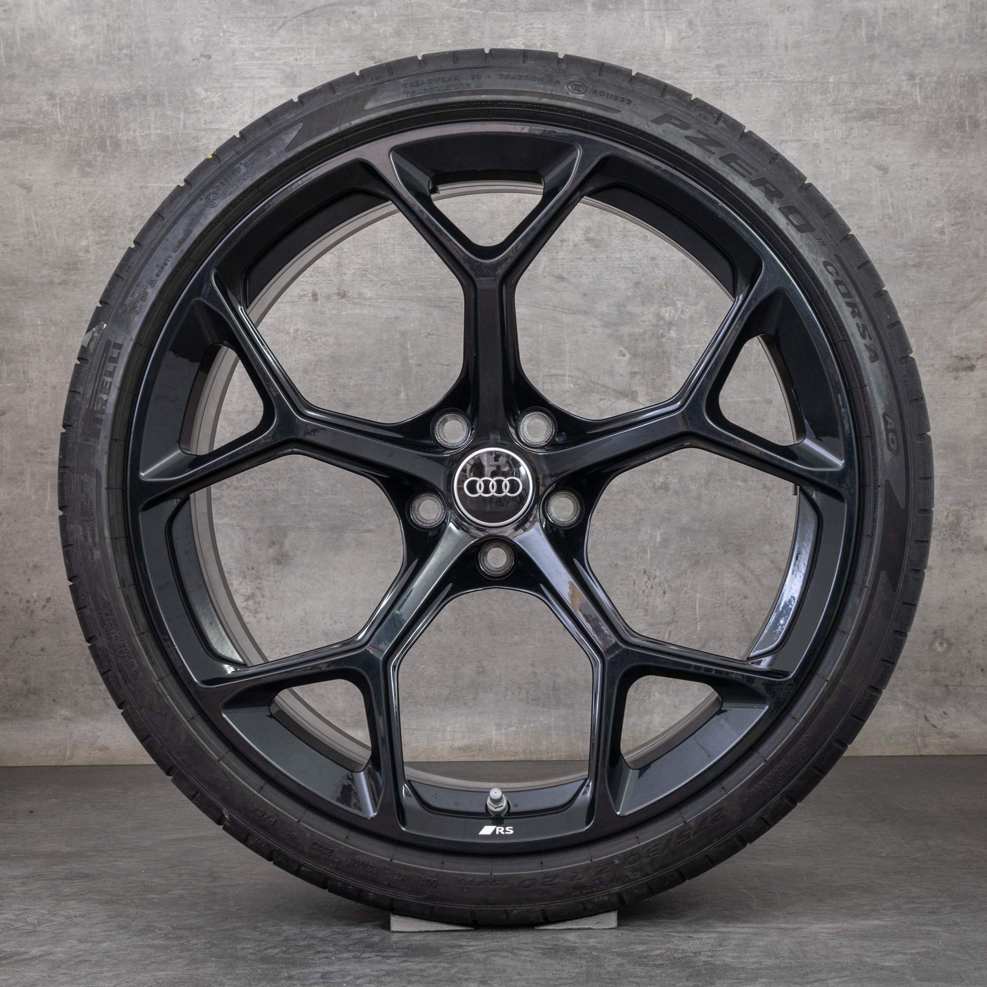 Originale Audi RS4 RS5 jante 20 inch B9 8W F5 Anvelope de vară 8W0601025GJ granit Lucios