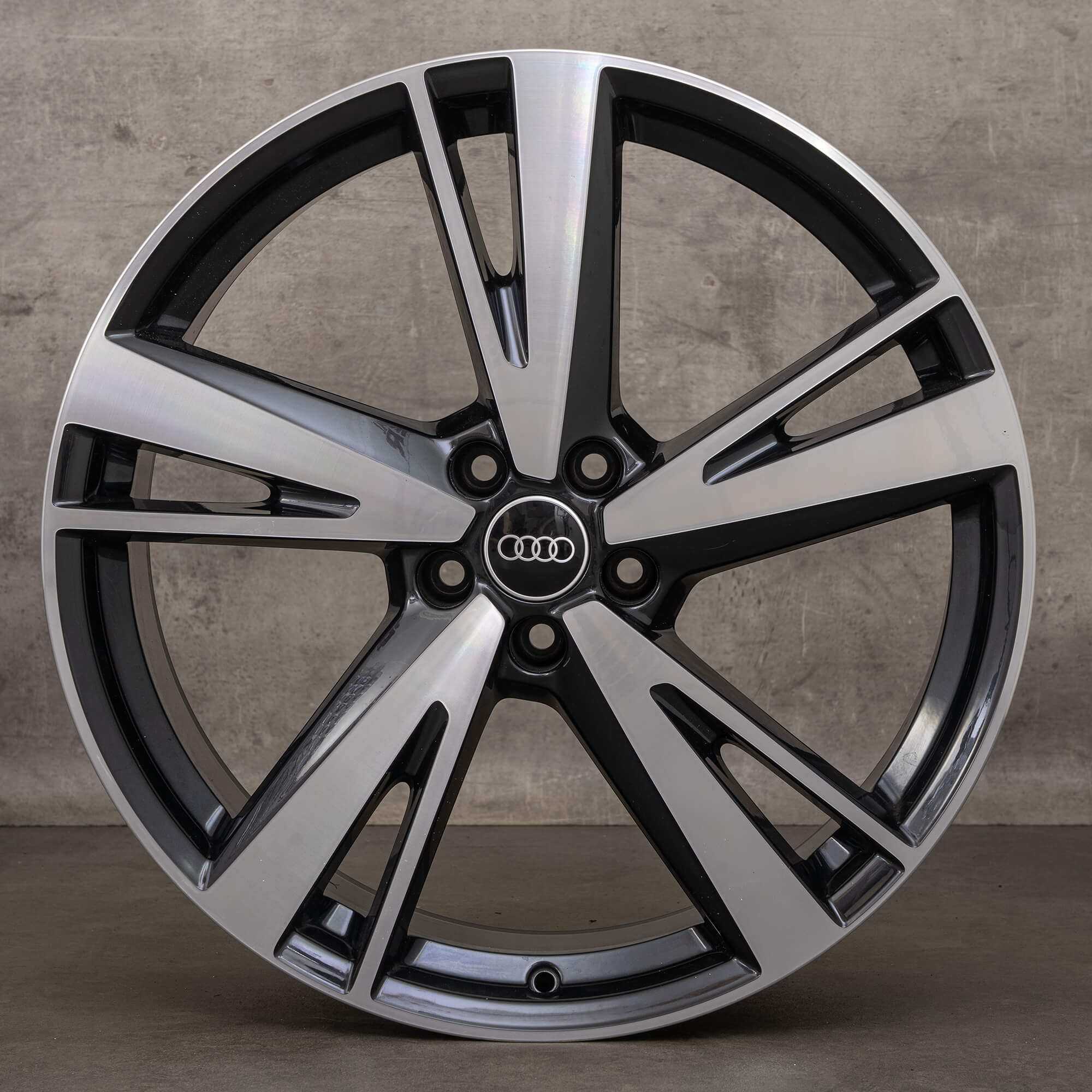 Original Audi A6 S6 Jantes 21 pouces 4K C8 4K0601025AG Blade noir brillant NEUF