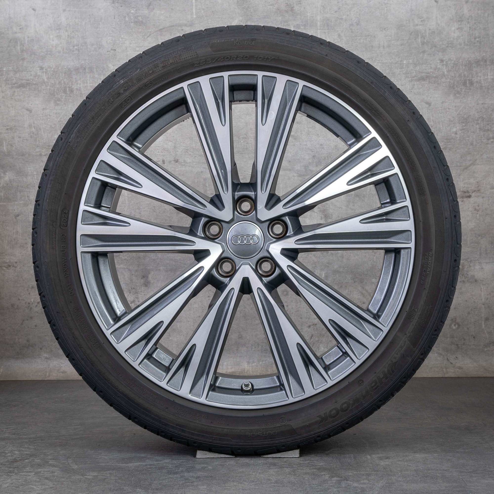 Original Audi A6 S6 Felgen 20 Zoll 4K C8 Sommerräder 4K0601025J titan glanzgedreht