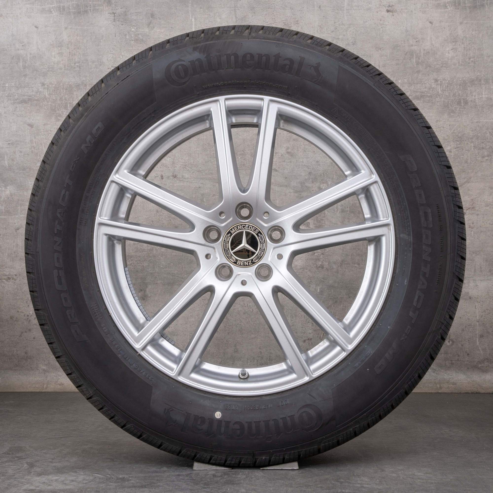 Alkuperäiset Mercedes Benz GLC vanteet 18 tuuman X254 all season renkaat A2544014600 silver glossy