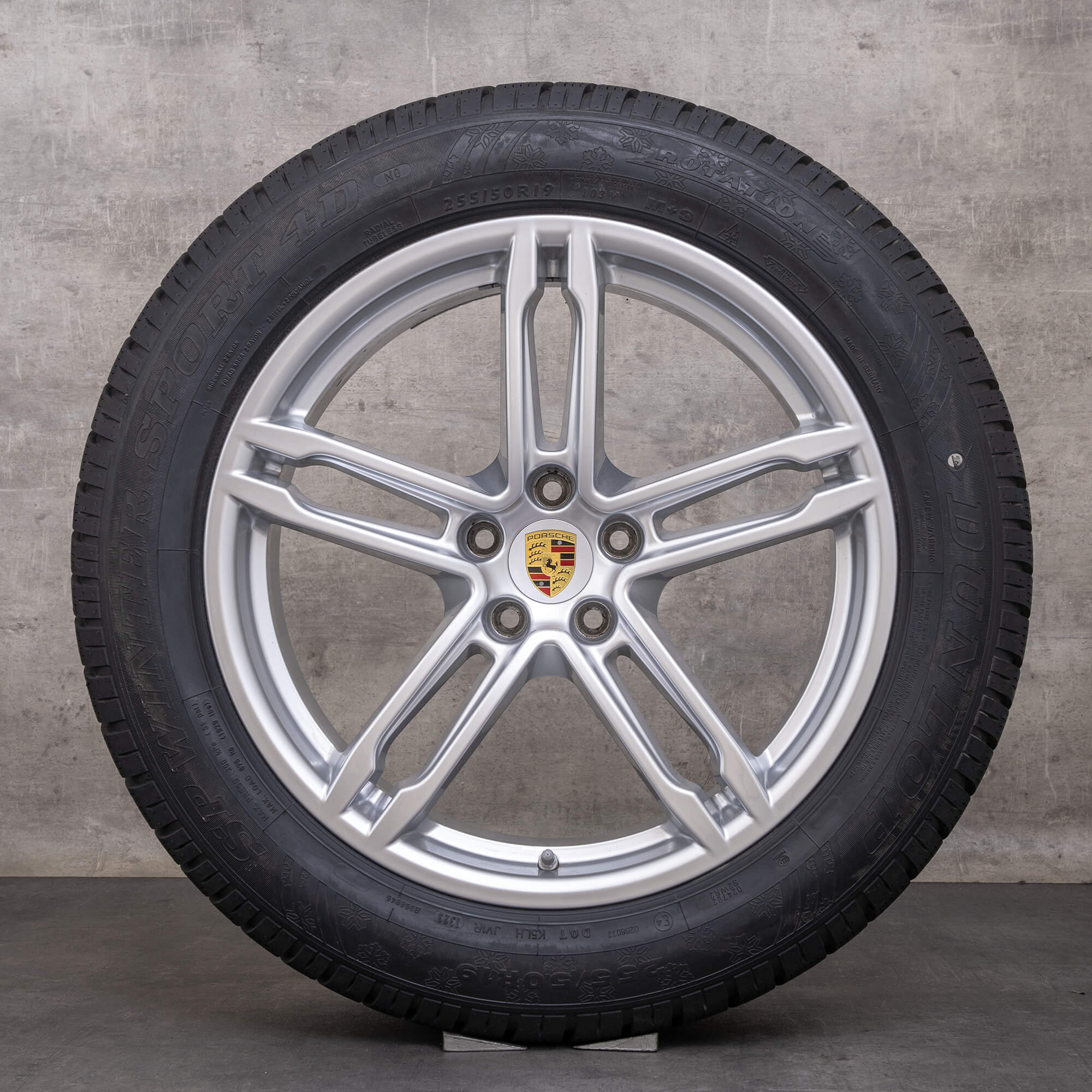 Original Porsche Macan Winterräder 19 Zoll 95B Felgen 95B601025DE 95B601025DQ silber