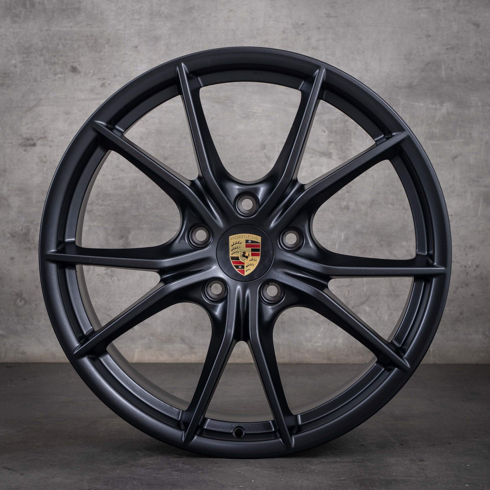 Alkuperäiset Porsche 991 II -vanteet 20 tuumaa Carrera 99136271000 99136276002 mattamusta
