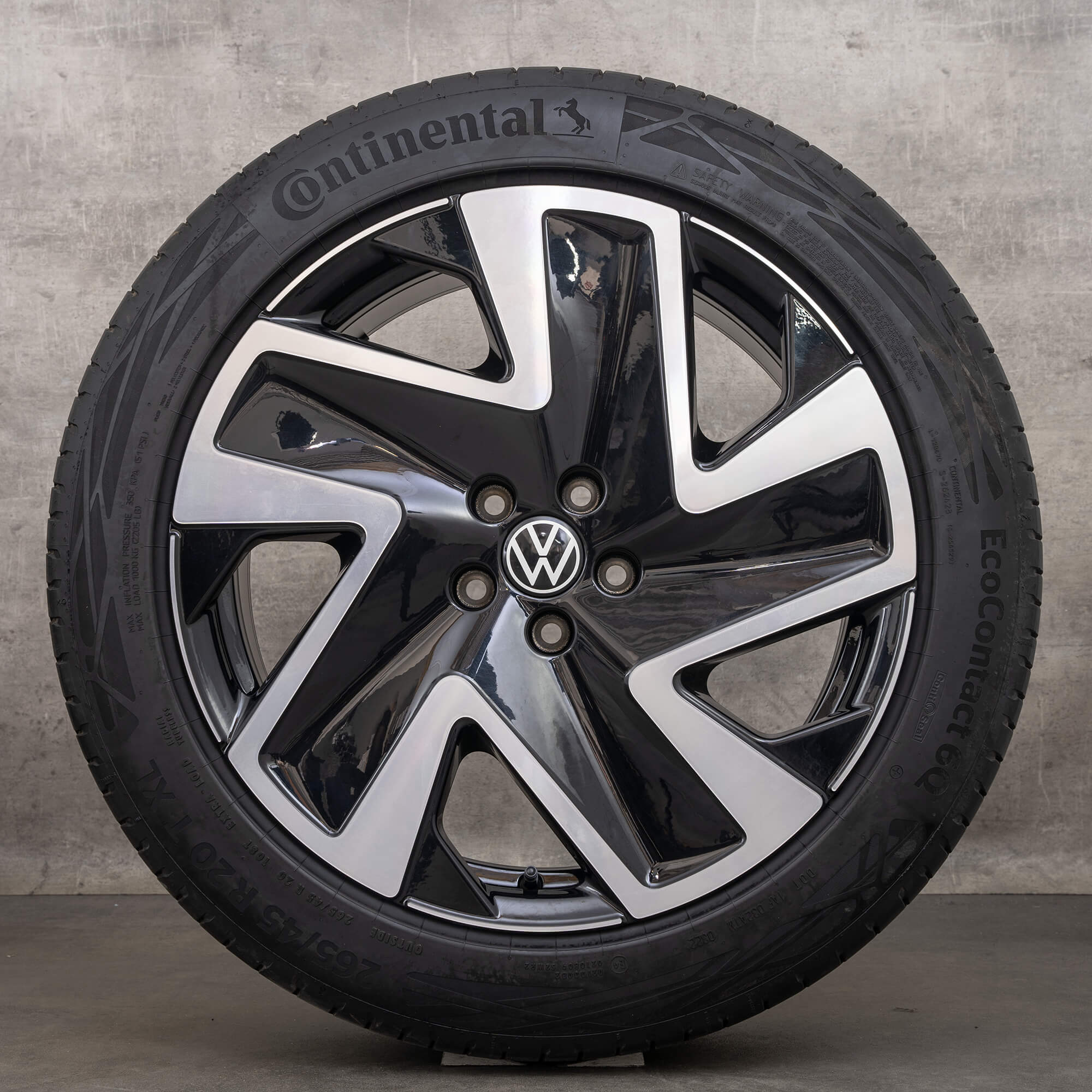 VW ID. Buzz Sommerräder 20 Zoll Felgen Sommerreifen schwarz glanzgedreht Solna