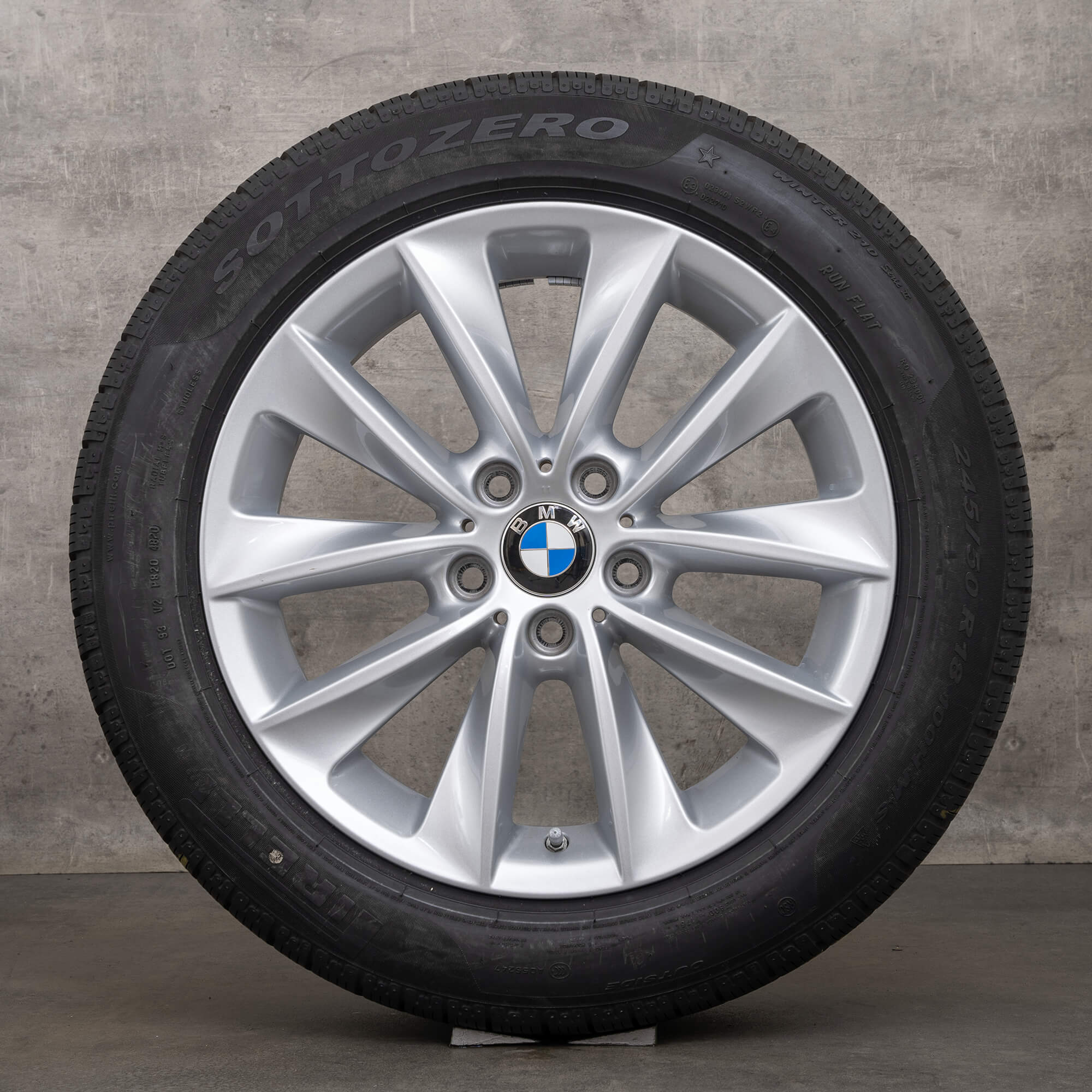 BMW X3 F25 X4 F26 winter wheels 18 inch rims 307 tires 6787578 silver