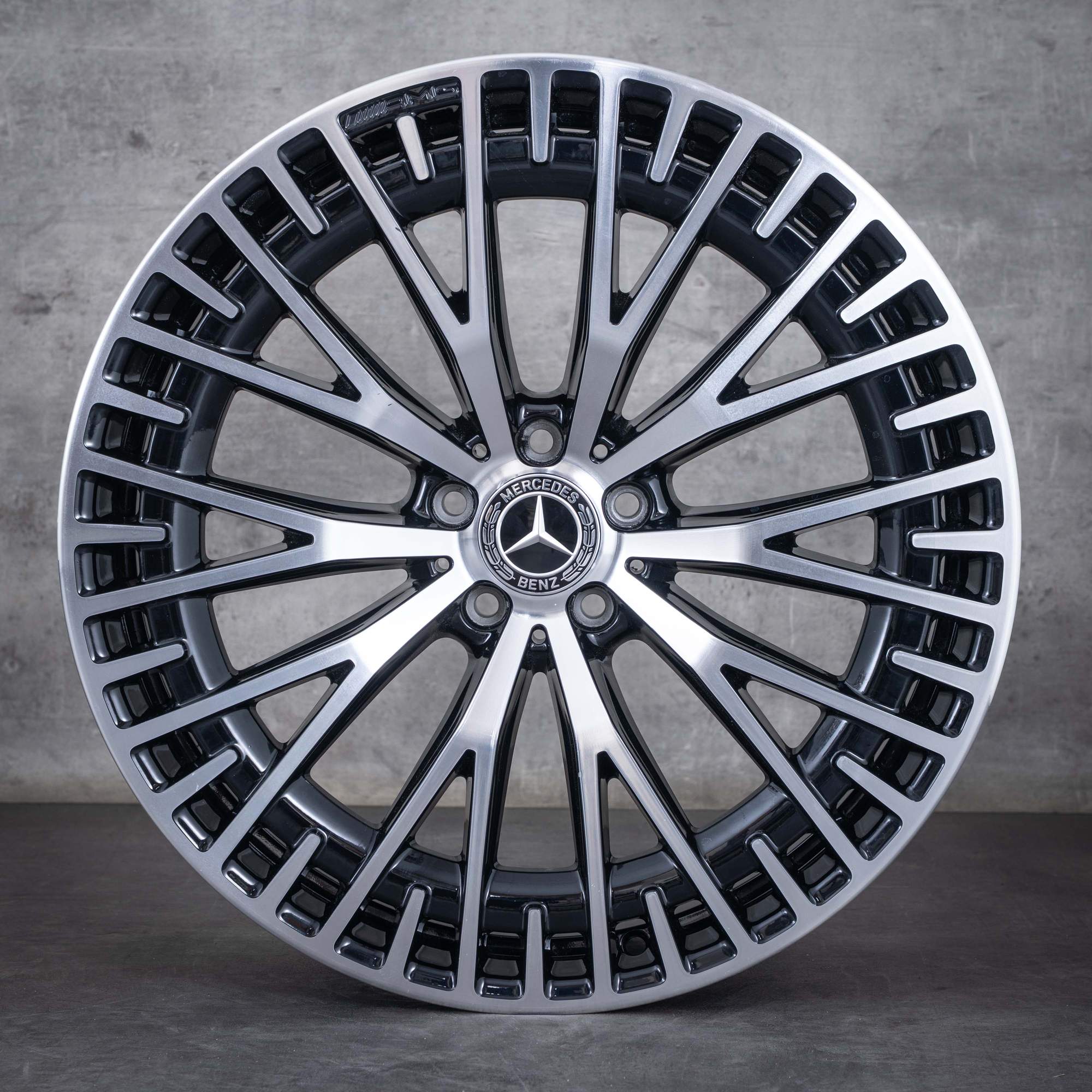 Originale Mercedes Benz EQS 53 AMG fælge 21 tommer V297 4Matic+ A2974012900 sort poleret