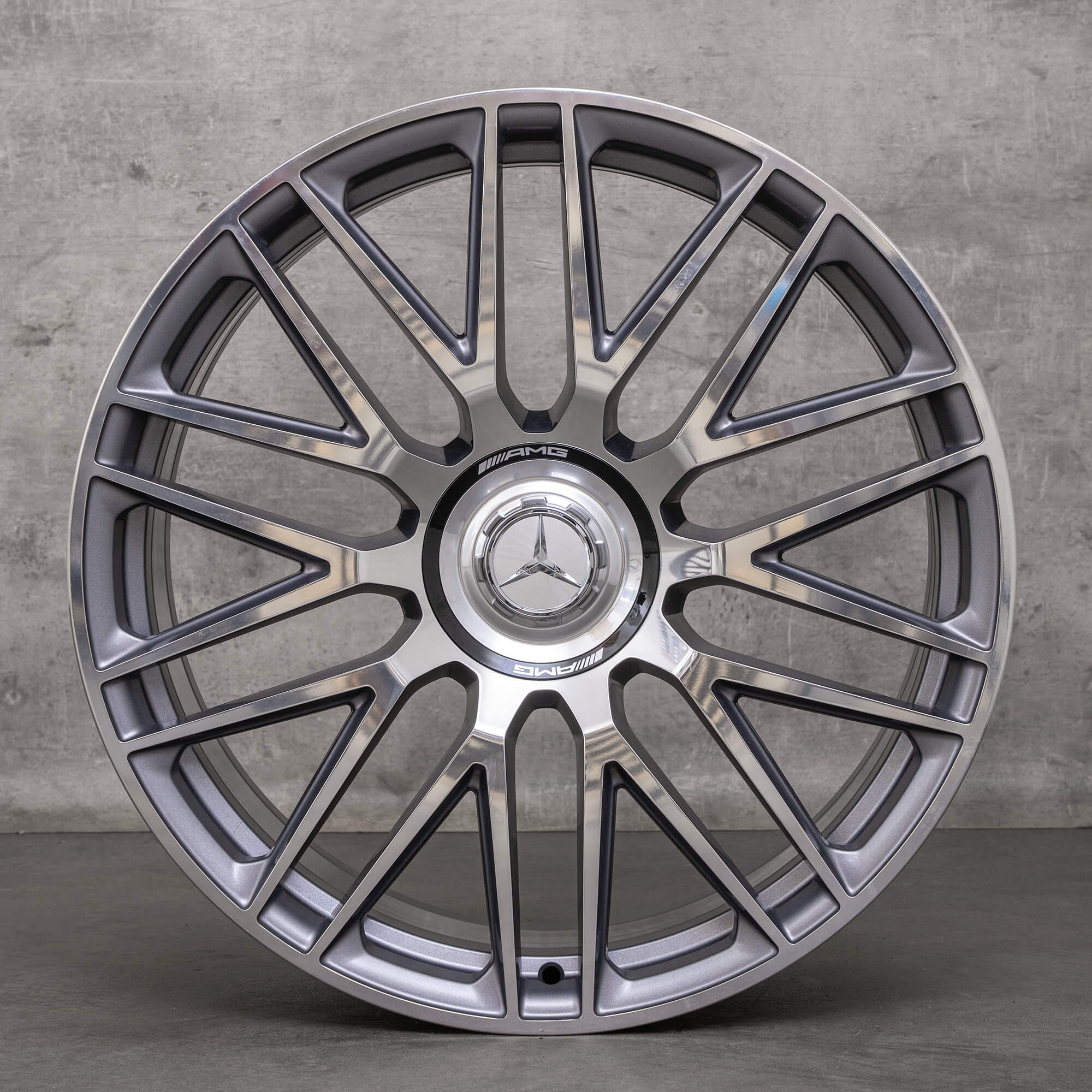 Original Mercedes Benz SL 43 55 63 S E Performance 4Matic+ AMG fælge 21 tommer R232 A2324012900 A2324013000 himalaya grey glossy turned NEW