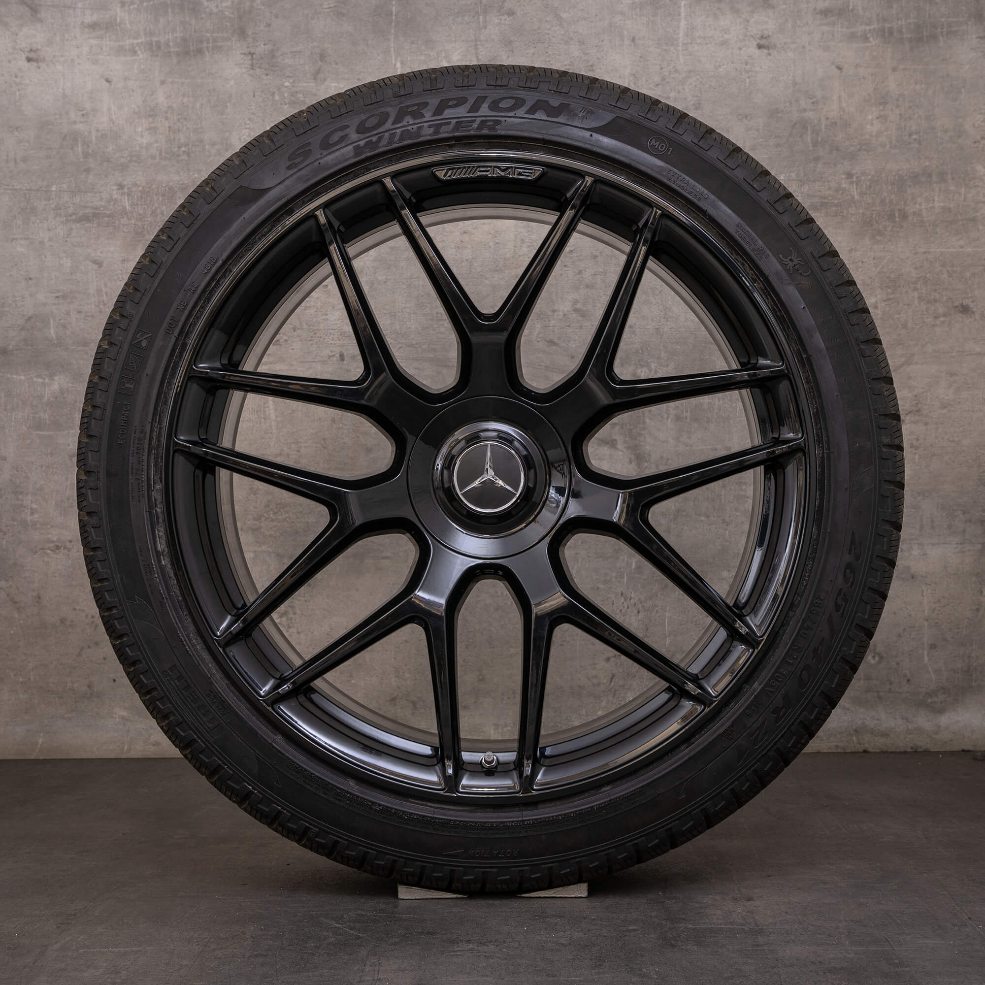 Original Mercedes Benz GLC 63 & S AMG Felgen 21 Zoll C253 X253 Sommerräder A2534014000 A2534014100 schwarz glanz