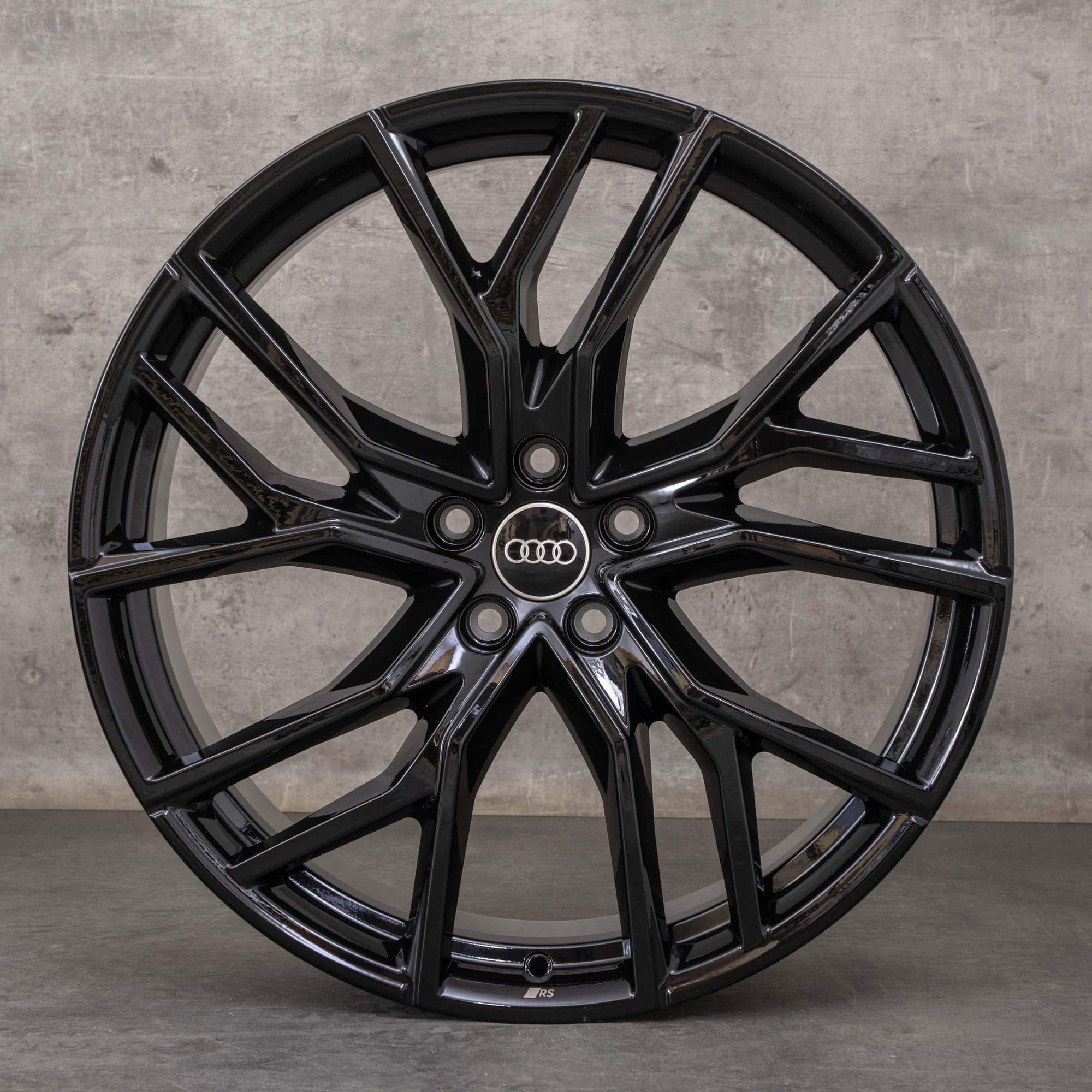 Oryginał Audi e-tron felgi 21 cali Q4 & Sportback 89A601025P 89A601025Q czarny błyszczący