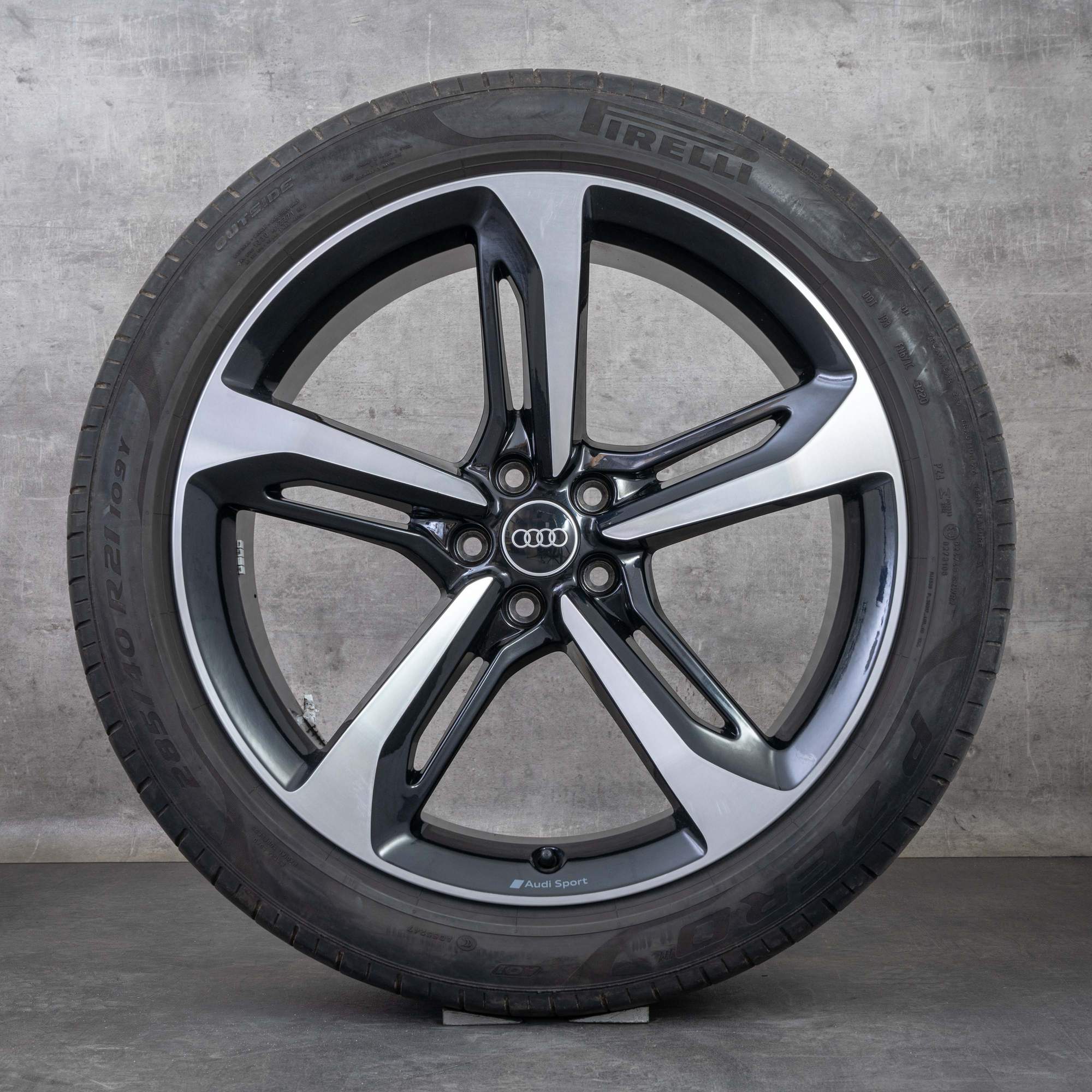 Alkuperäiset Aidot Audi Q7 SQ7 vanteet 21 tuuman 4M kesäpyörät 4M0601025AA musta kiillotettu