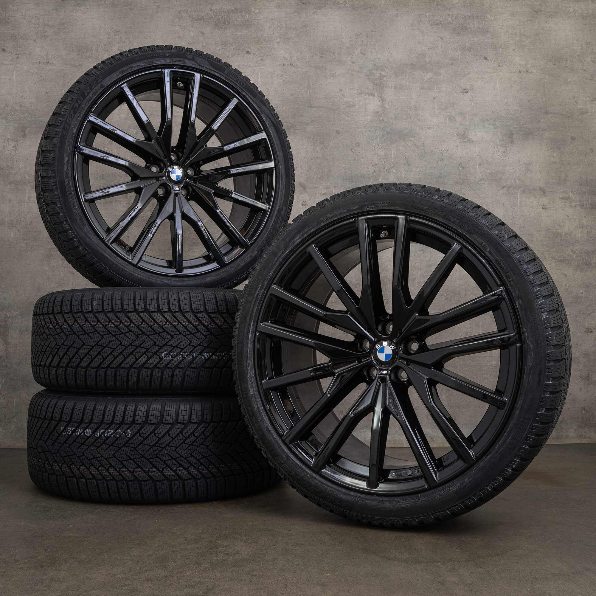 OEM BMW X5 X6 winter wheels 22 inch G05 G06 rims styling 742 M 9882610 ...
