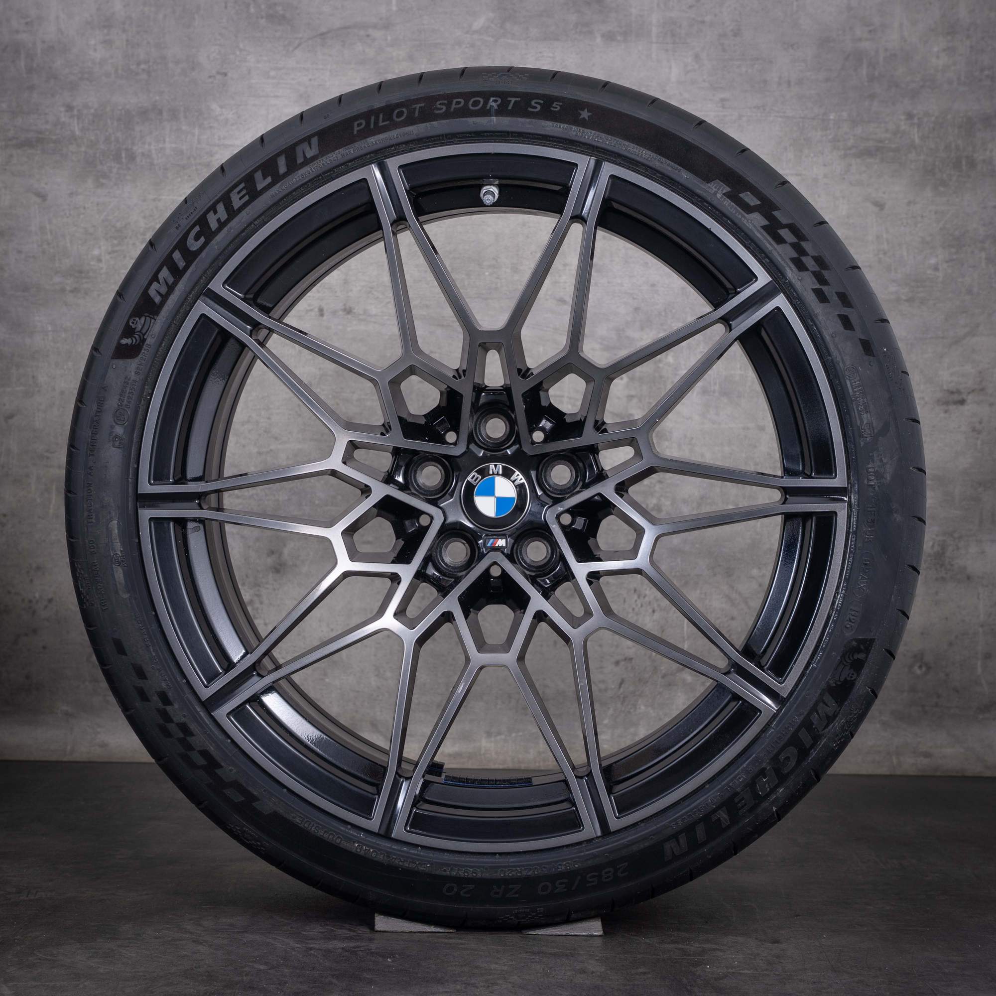 Original BMW M2 M3 M4 Felgen 19 20 Zoll G87 G80 G81 G82 G83 Sommerräder Styling 826 M 8093838 8093839 jet black glanzgedreht