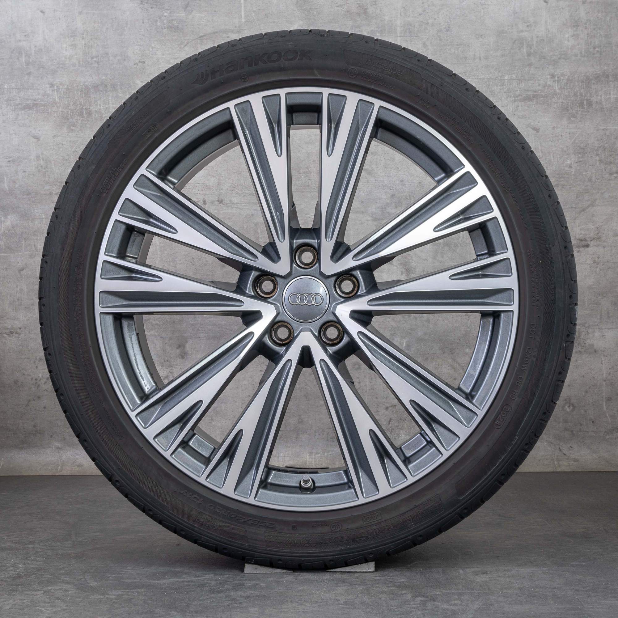 Alkuperäiset Audi A6 S6 vanteet 20 tuuman 4K C8 kesäpyörät 4K0601025J titaani kiillotettu