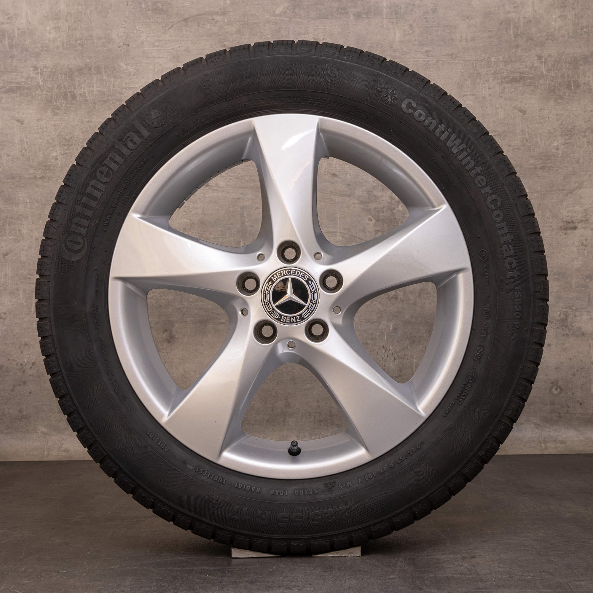 Oem Mercedes Benz Classe V pneus hiver jantes 17 pouces W447 W639 Vito Viano A4474012200 argent