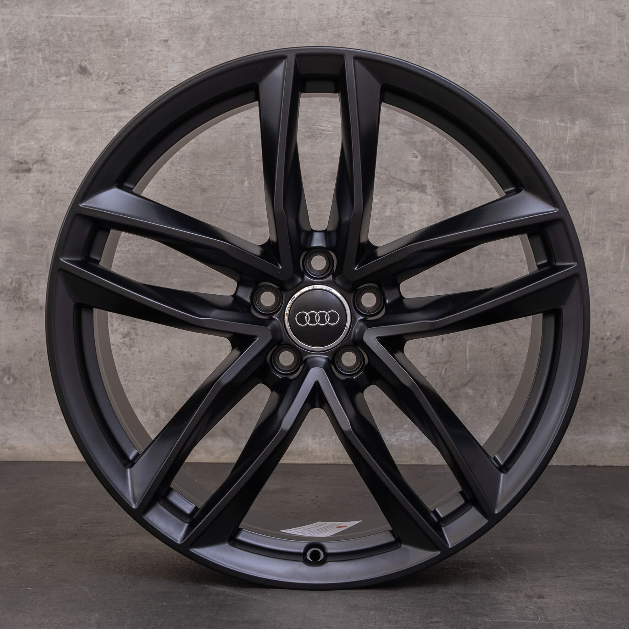 Original Audi A7 S7 RS7 A8 S8 fälgar / fälg 20 tum 4G 4K 4H D4 dubbelekrar svart matt