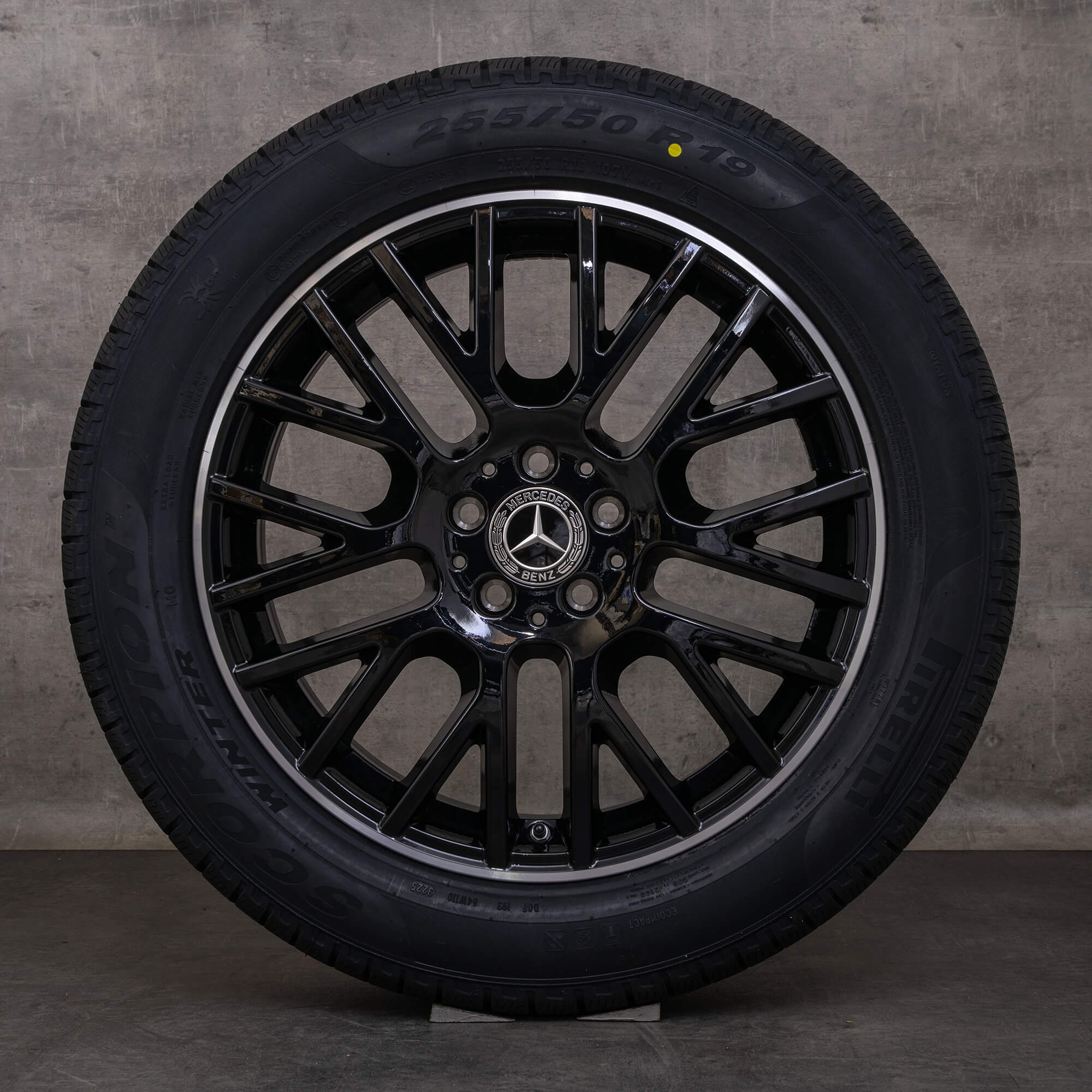 Alkuperäiset Mercedes Benz GLE talvirenkaat 19 tuuman V167 vanteet A1674012100 musta kiillotettu