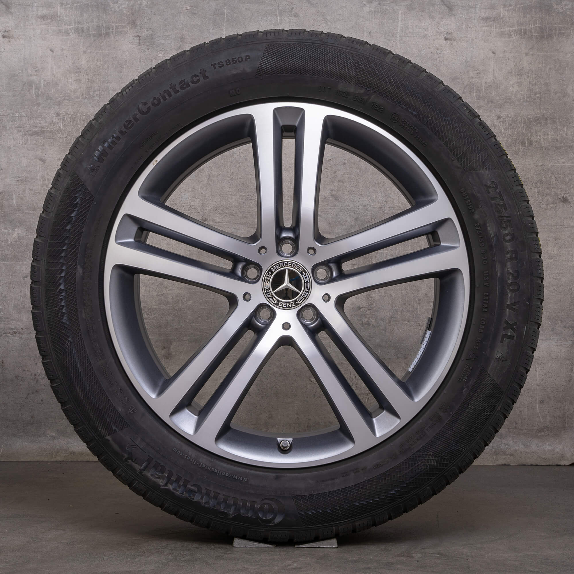 OEM Mercedes Benz GLE winter wheels 20 inch X167 C167 rims A1674012400 A1674012500 himalaya gray glossy turned