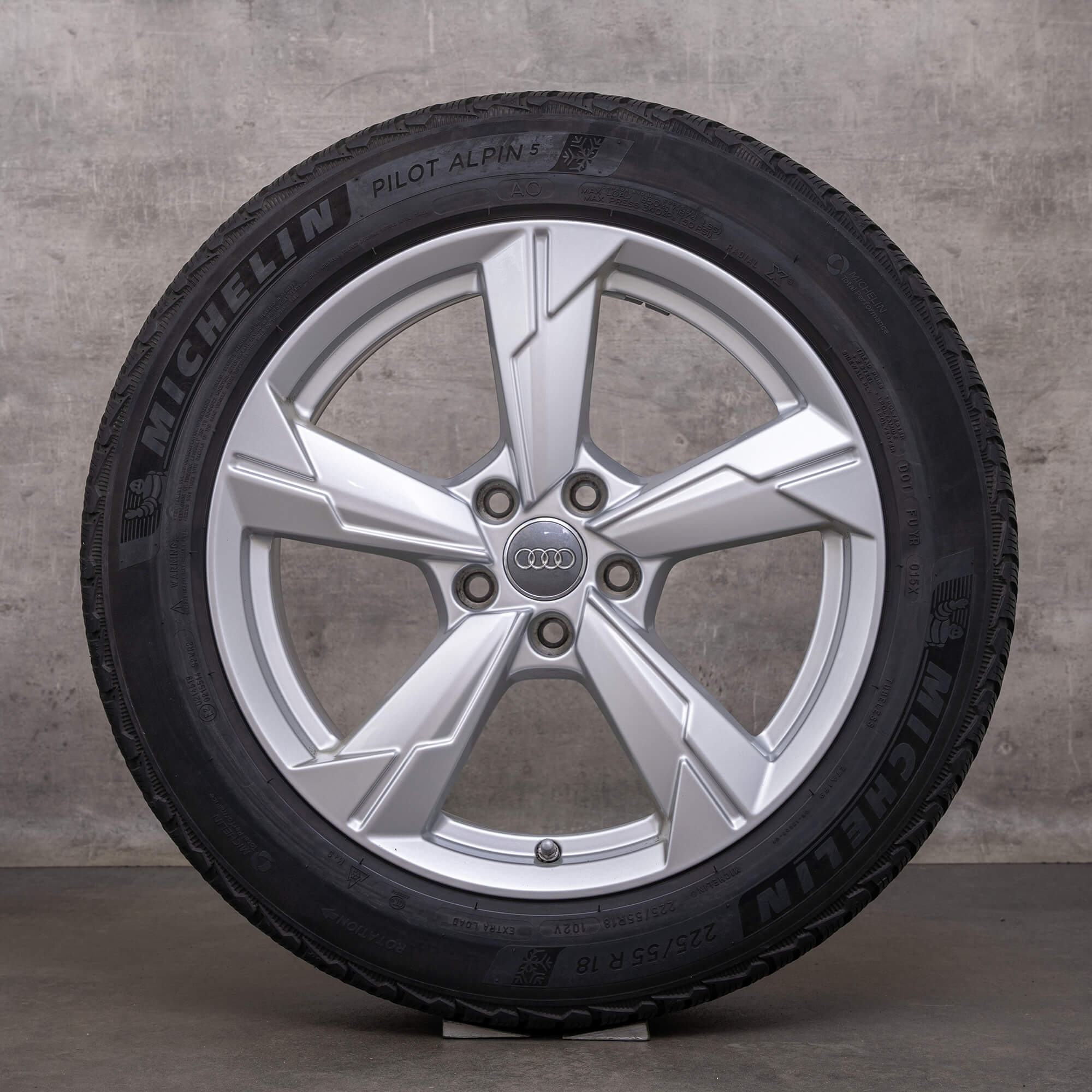Original Audi A6 S6 roues d'hiver 18 pouces 4K C8 jantes 4K0601025D argent