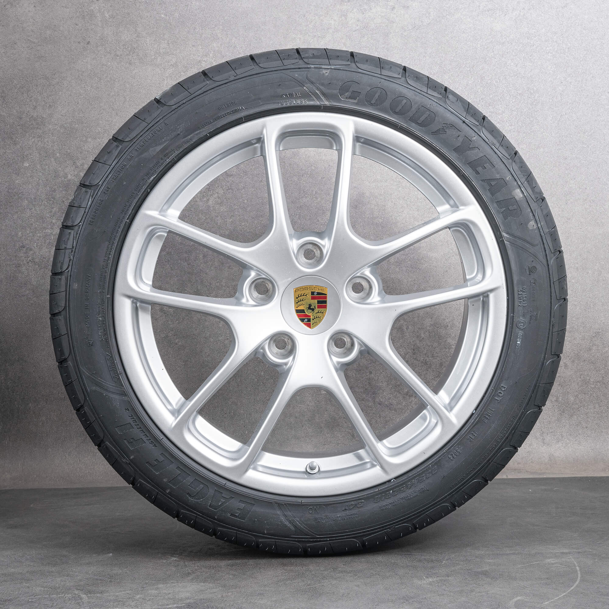 Orijinal Porsche 18 inç jantlar Boxster 718 Cayman S 982 yazlık komple ...