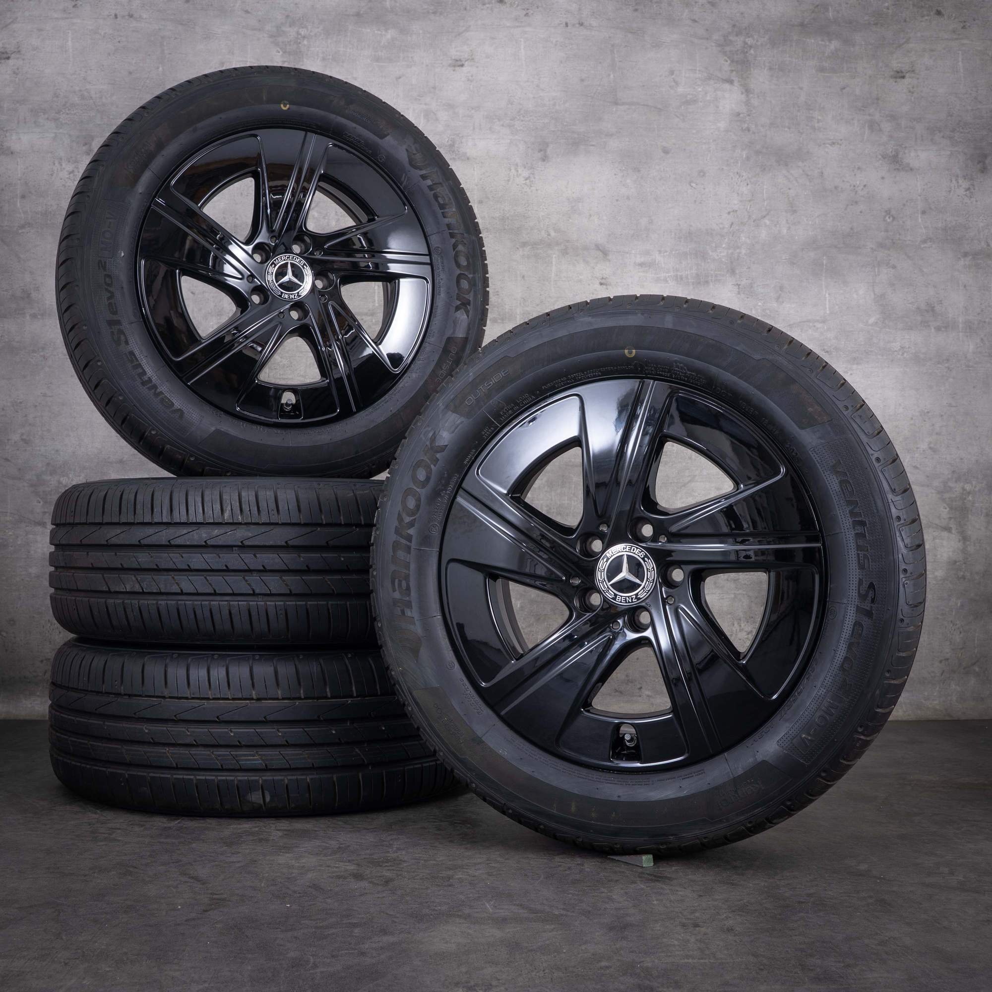 Jante originale Mercedes-Benz Clasa V Vito de 17 inci W447 pentru anvelope de vară A4484011400 negru lucios