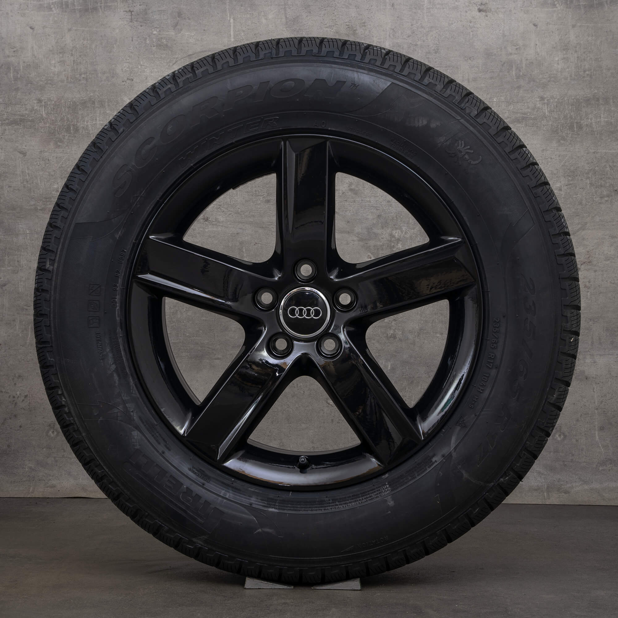 Original Audi Q5 Winterräder 17 Zoll 8R S Line Felgen 8R0071497 schwarz