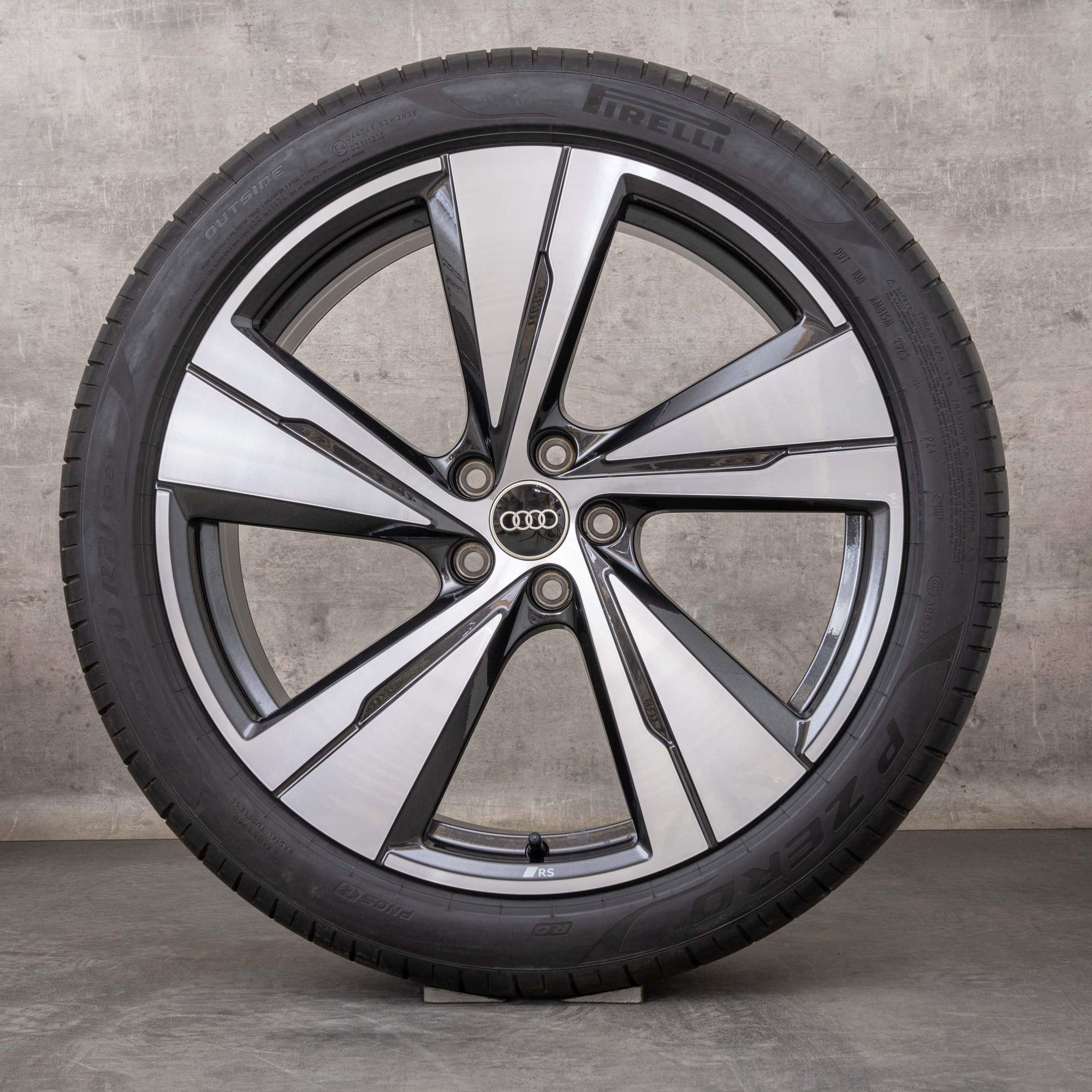 Oryginalne koła zimowe Audi Q5 SQ5 21 cali FY GU felgi 8MA601025N granit polerowany