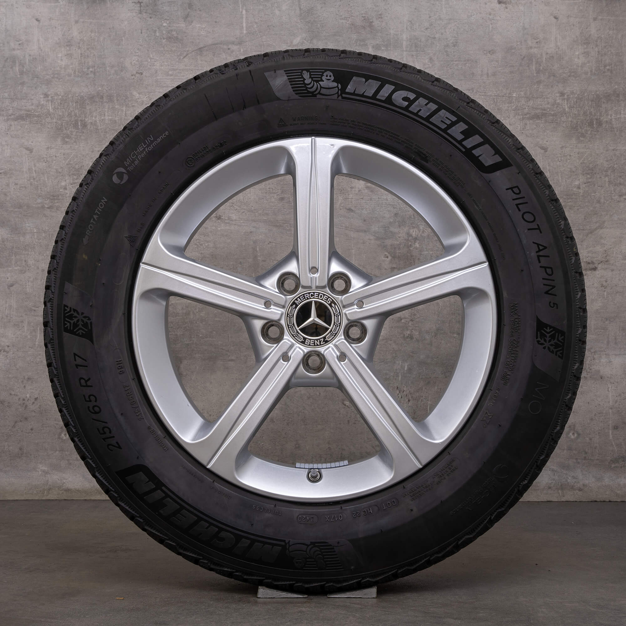 Jantes de inverno originais Mercedes Benz GLA GLB 17 polegadas H247 X247 jantes A1774011200 prata