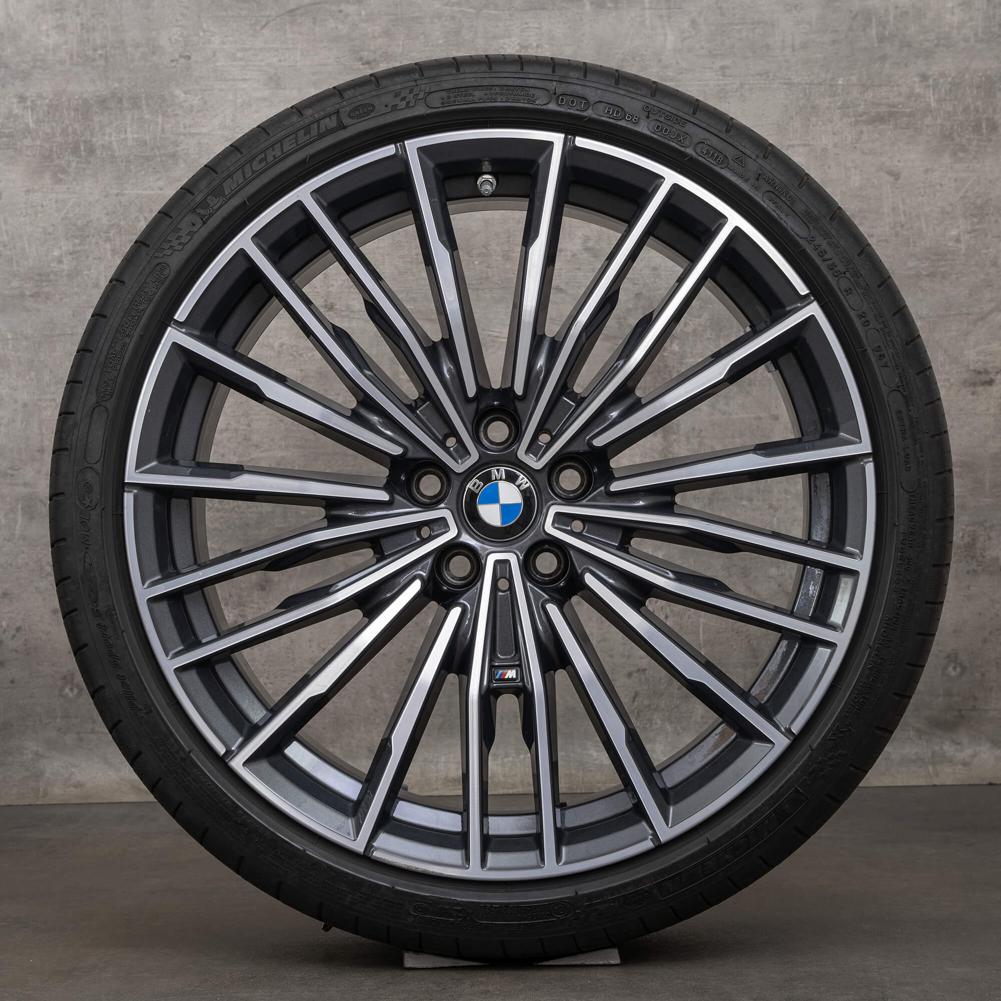 BMW 8er G14 G15 G16 Sommerräder 20 Zoll Felgen 729 M Sommerreifen Alufelgen